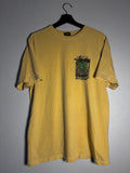 STUSSY CAMELLIAS PIGMENT DYED TEE - YELLOW