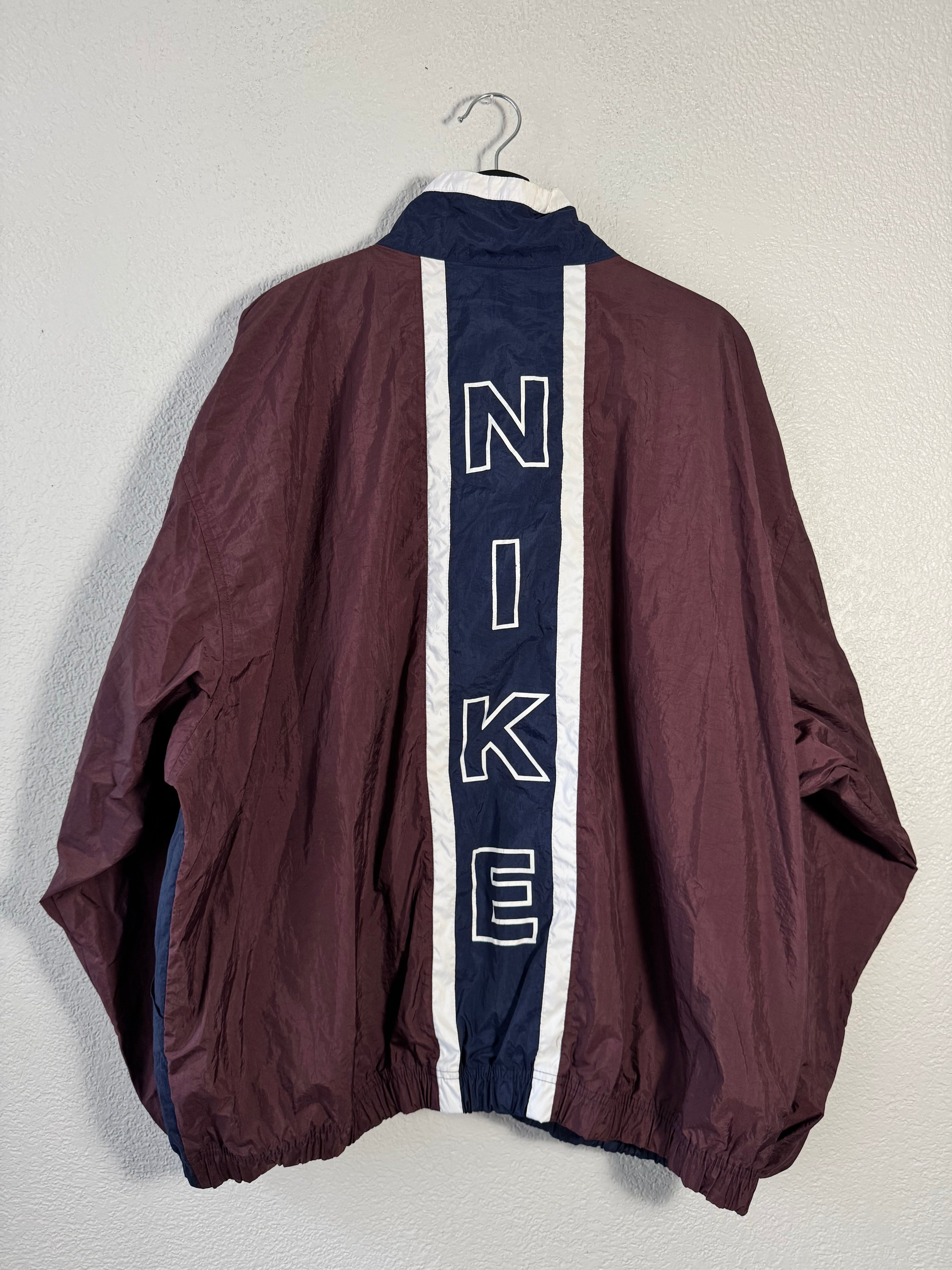 Nike 90s Burgundy/Navy Windbreaker