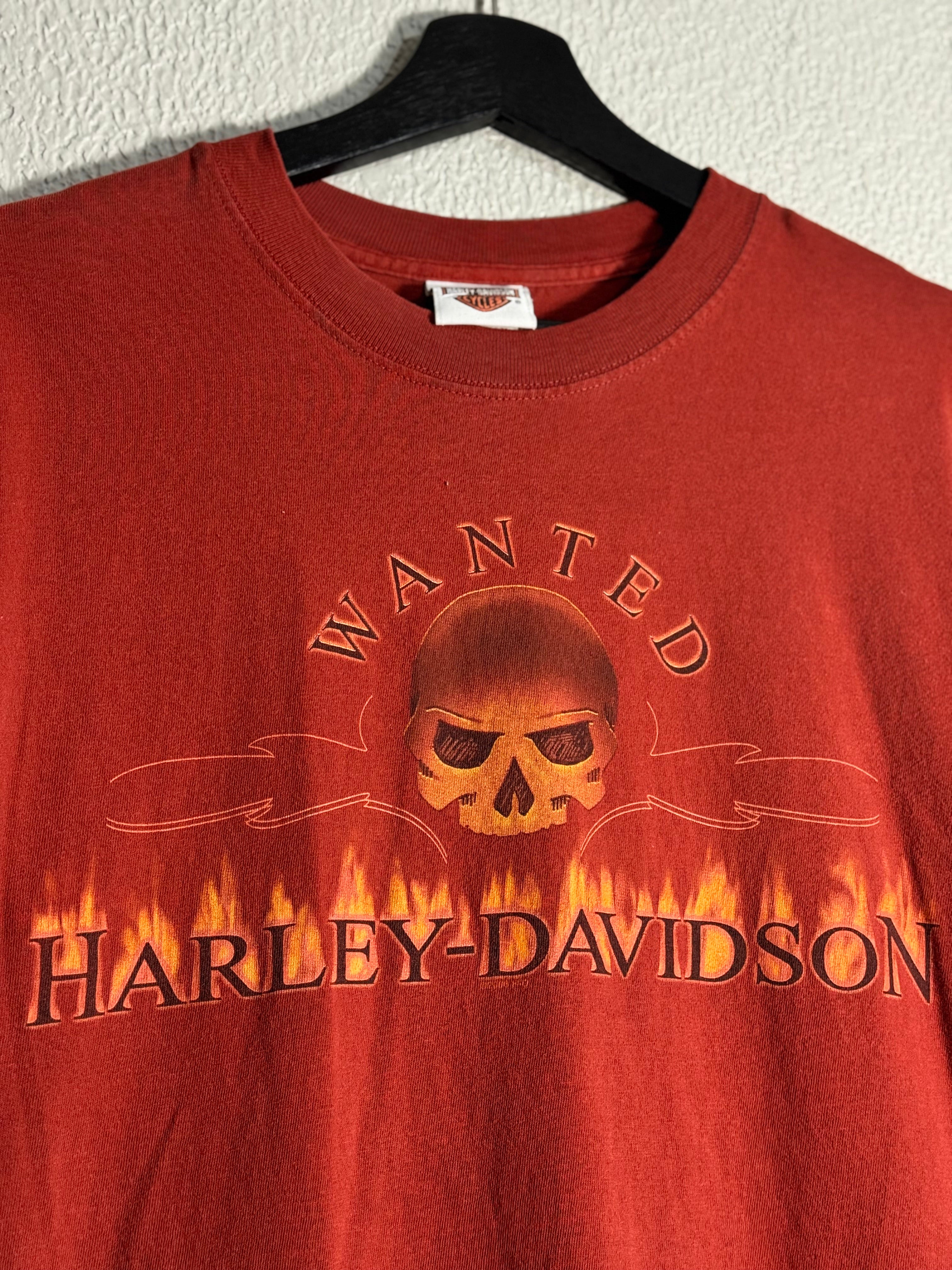 Vintage Harley Davidson Flames 2006 Chi-Town Shirt XL