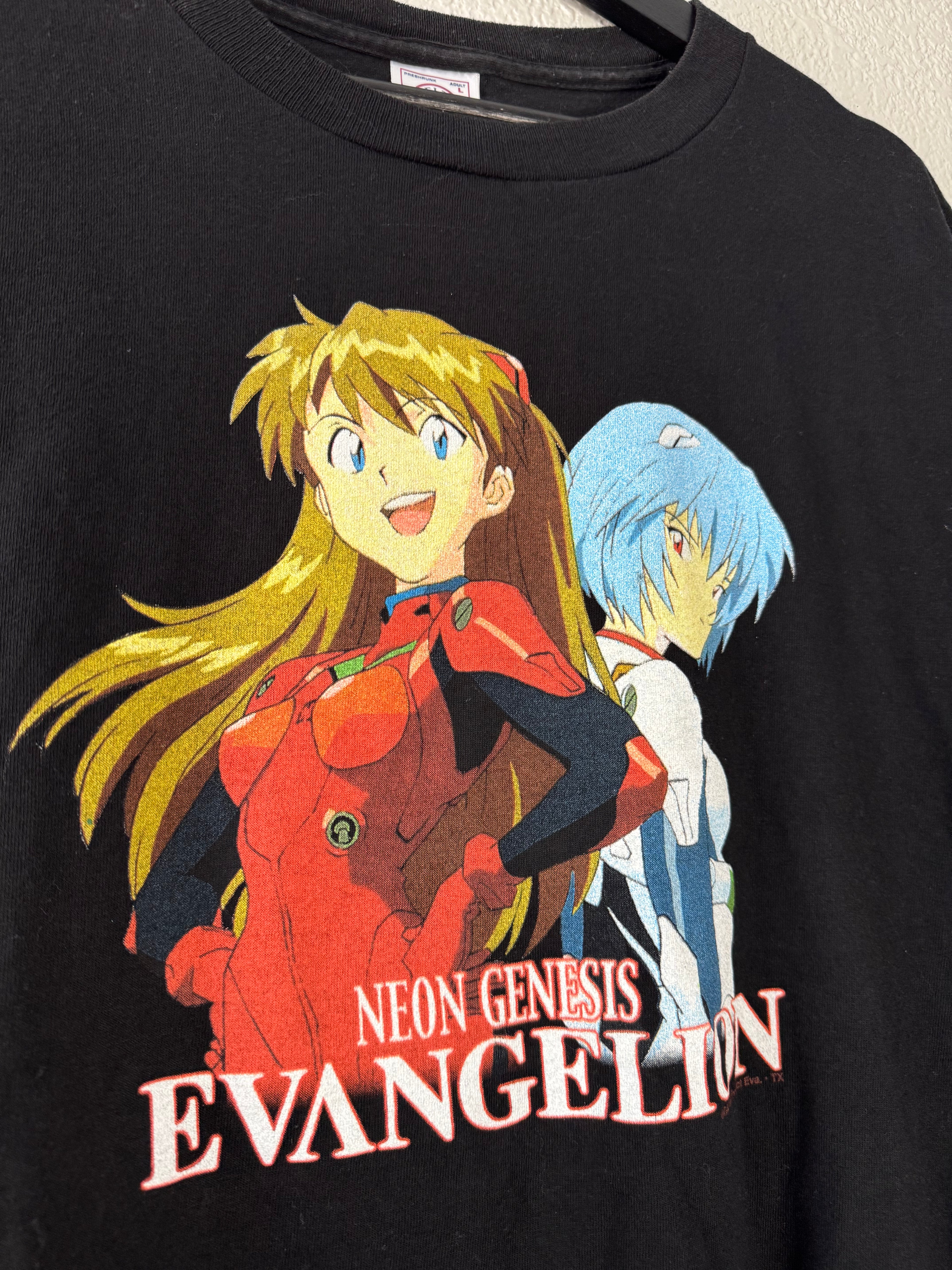 Vintage 90s NEON GENESIS EVANGELION Asuka & Ayanami T-Shirt Size L on the DELTA TAG