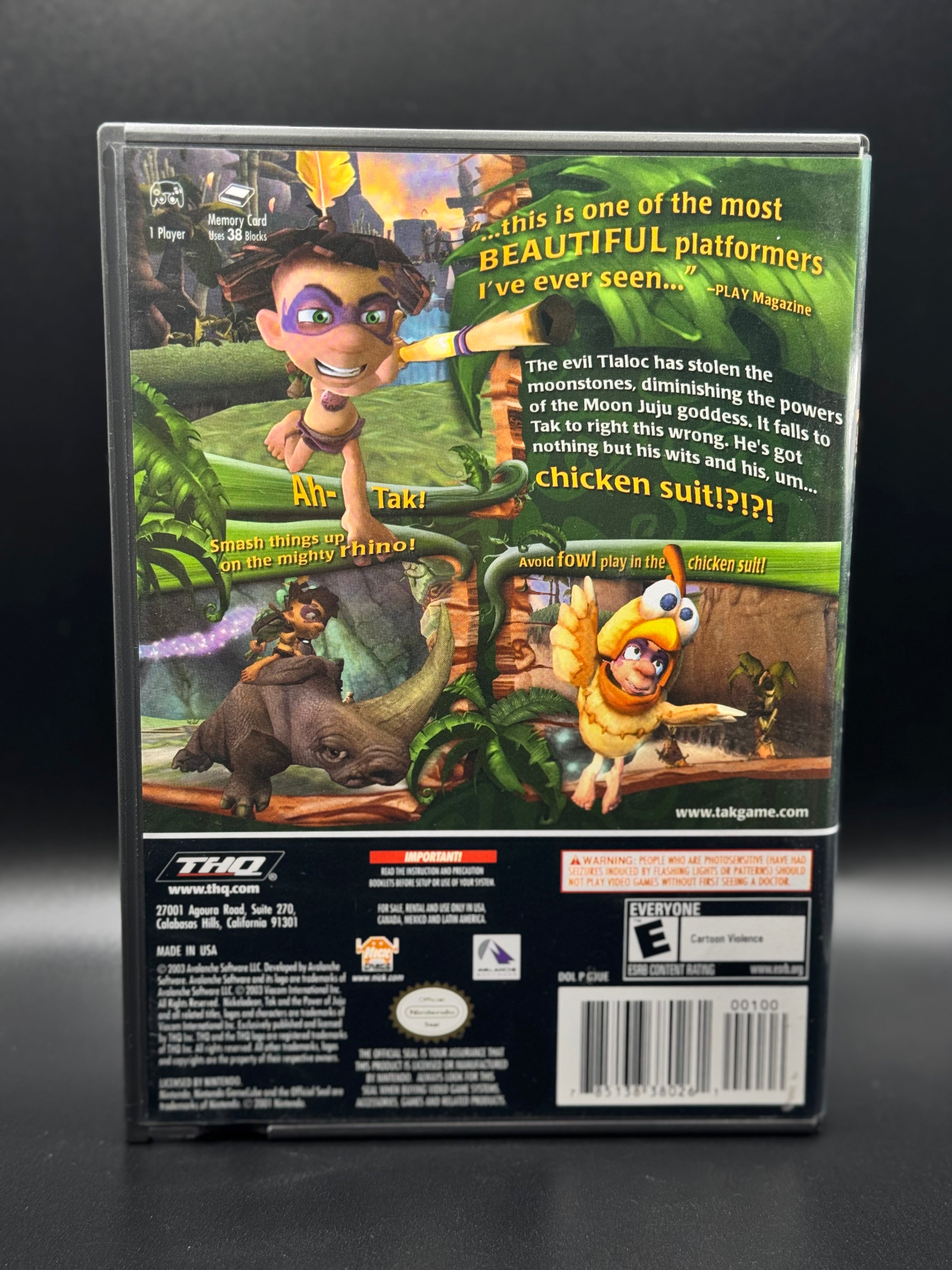 GAMECUBE Tak and the Power of Juju 2003 Complete in Box