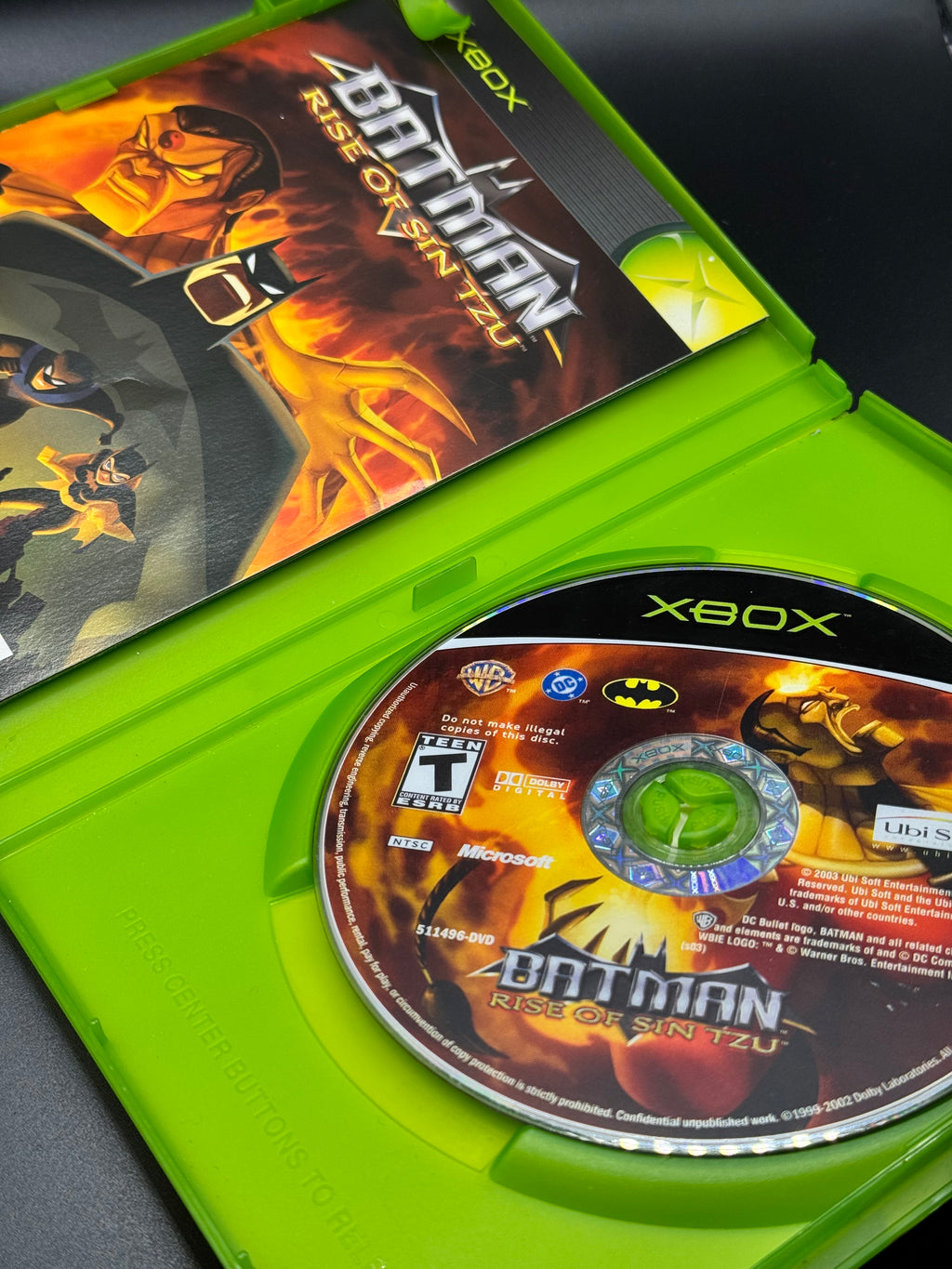 XBOX Batman Rise of Sin Tzu Original Video Game Complete in Box