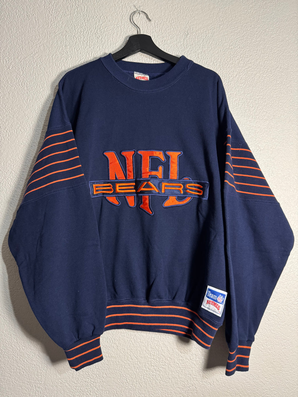 Vintage Nutmeg NFL Chicago Bears Crewneck Size Large
