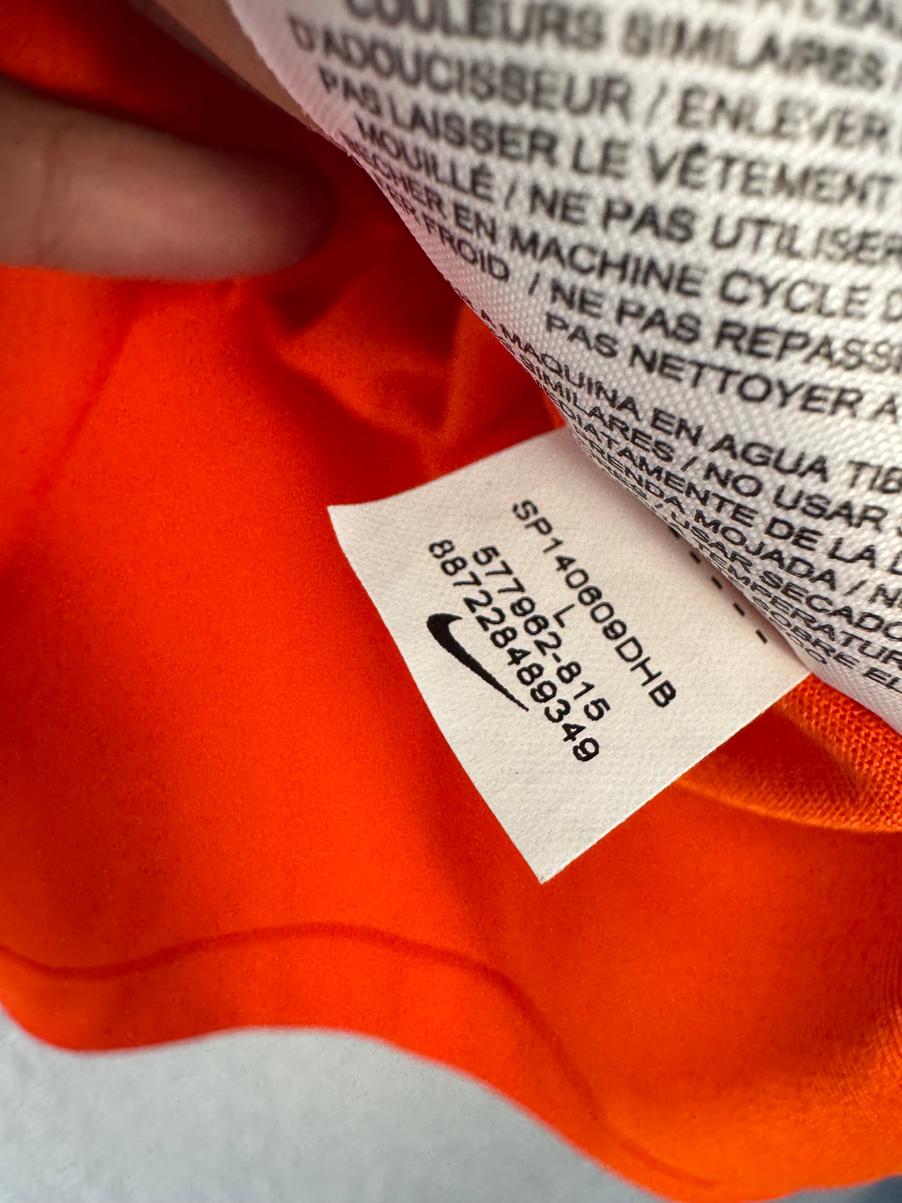 Nike Netherlands 2014 Soccer Jersey Size Large