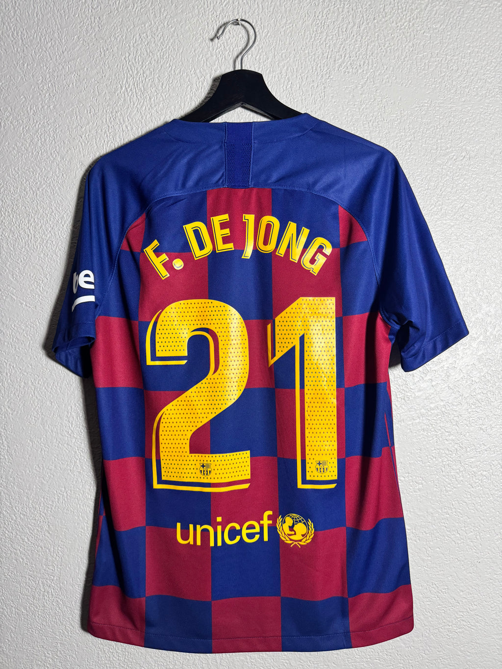 Nike Barcelona 2018/19 Frankie De Jong Jersey Size M