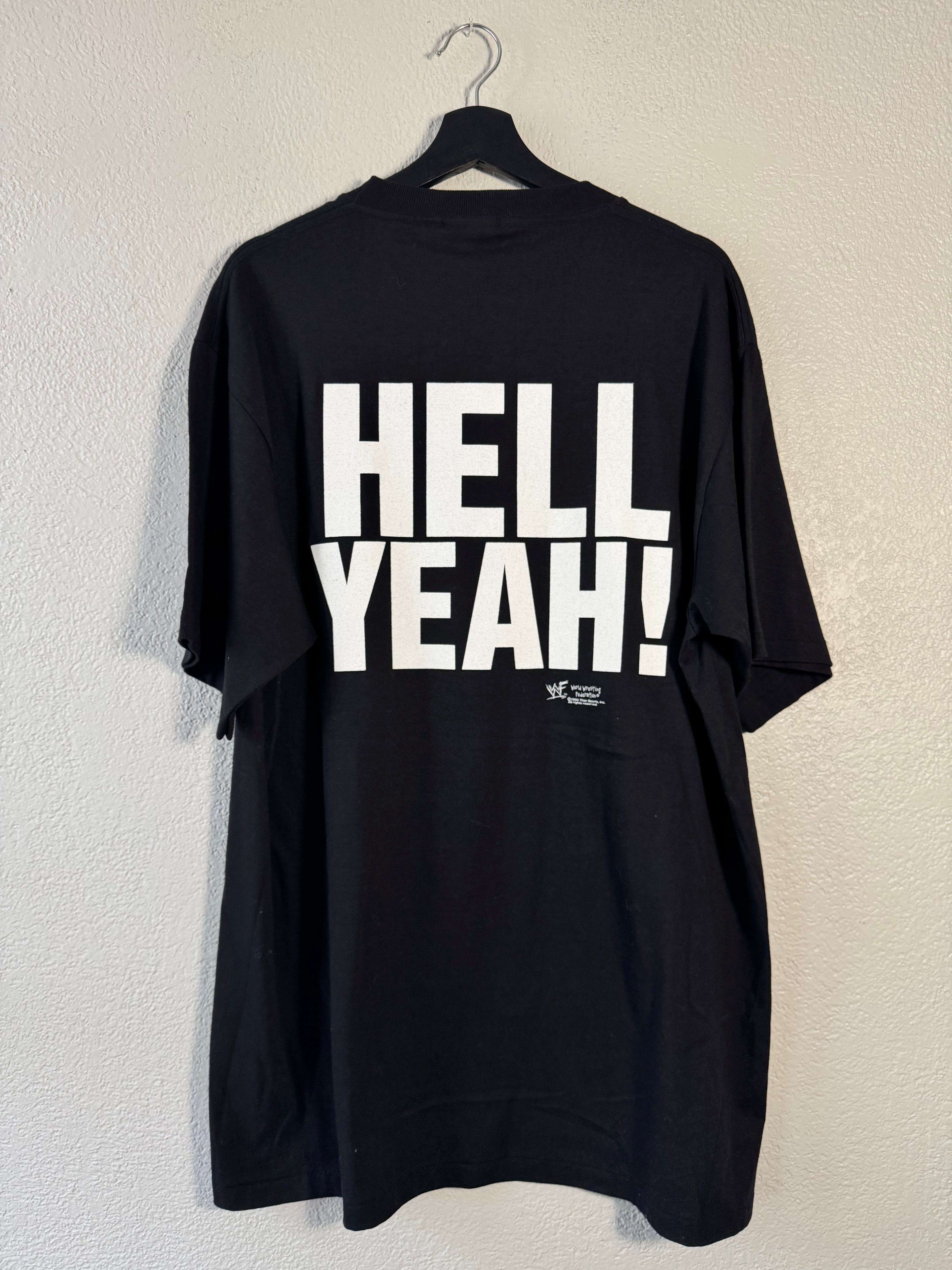 (NEW) Vintage WWF Austin 3:16 Blue Skull Shirt Mens Extra Large 98' Stone Cold