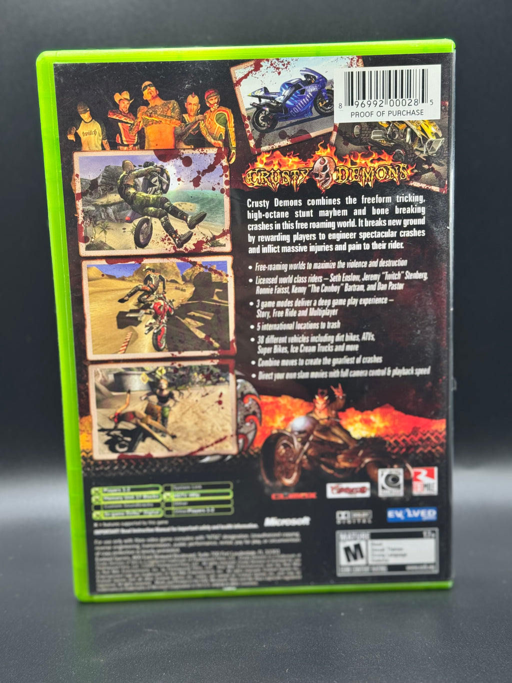 XBOX Crusty Demons 2006 Complete in Box