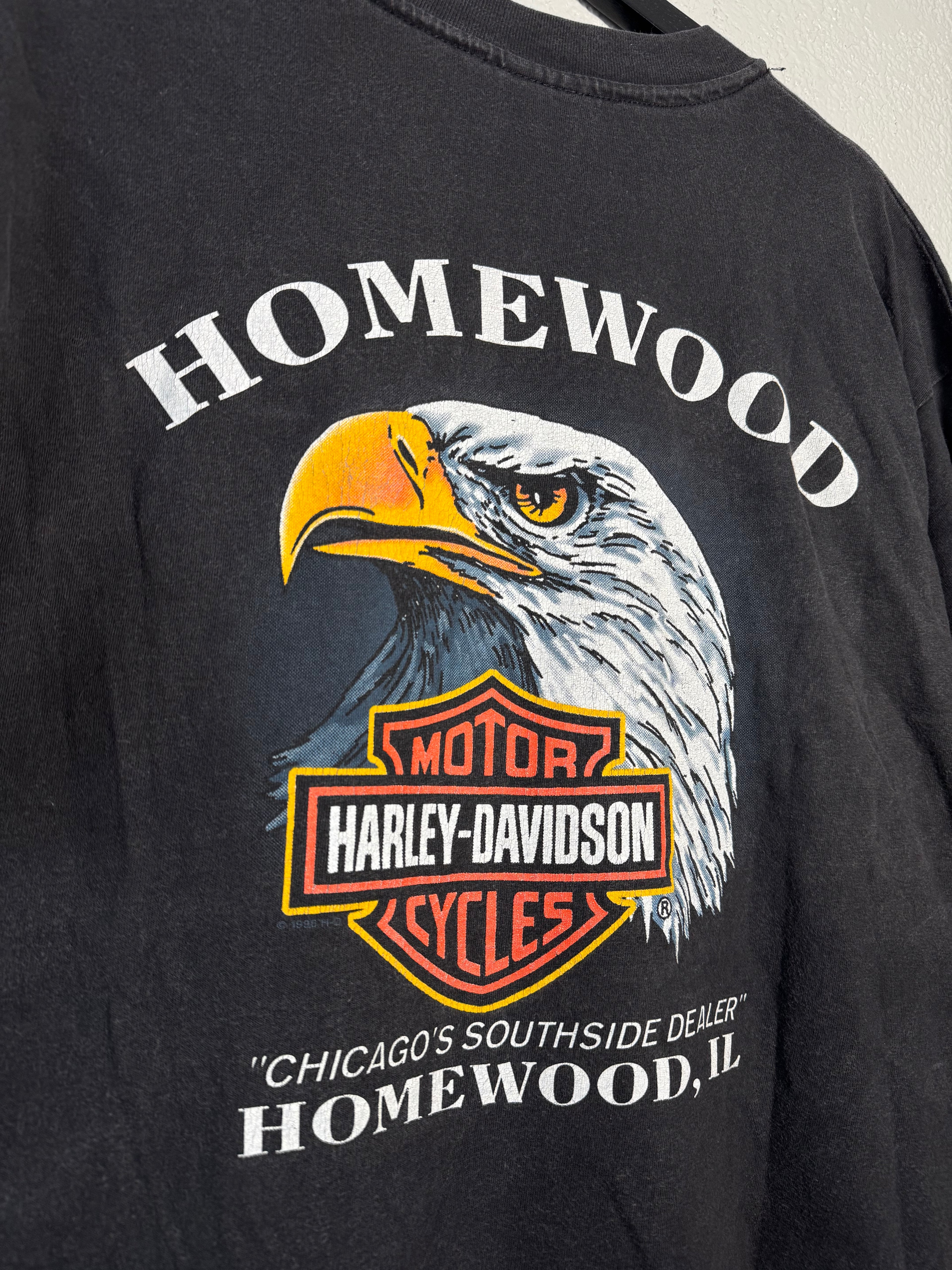 Vintage 1996 Harley Davidson Eagle ‘One With The Wind’ Size XL