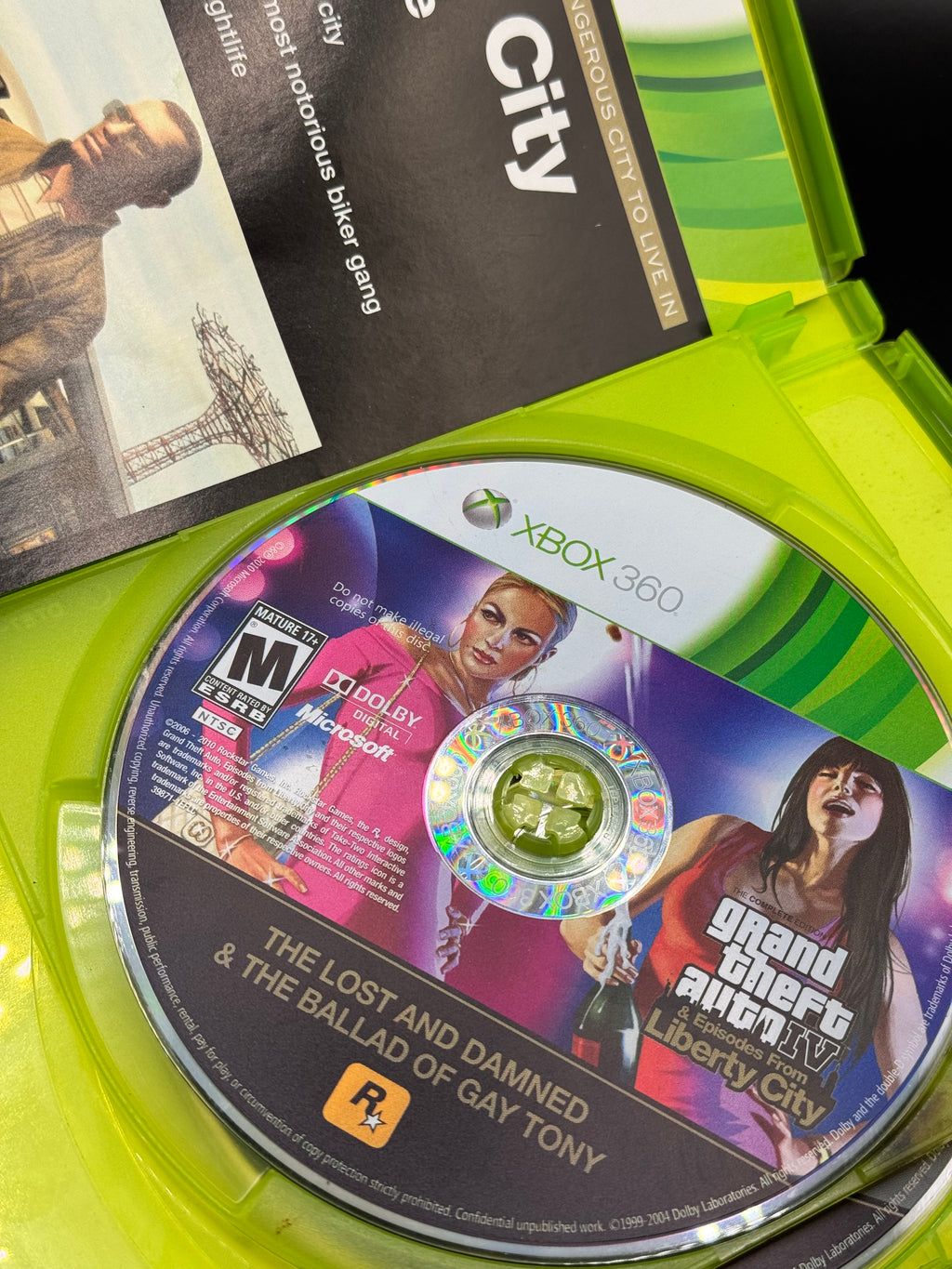 XBOX 360 Grand Theft Auto IV & Episodes From Liberty City Complete in Box (POSTER INCLUDED)