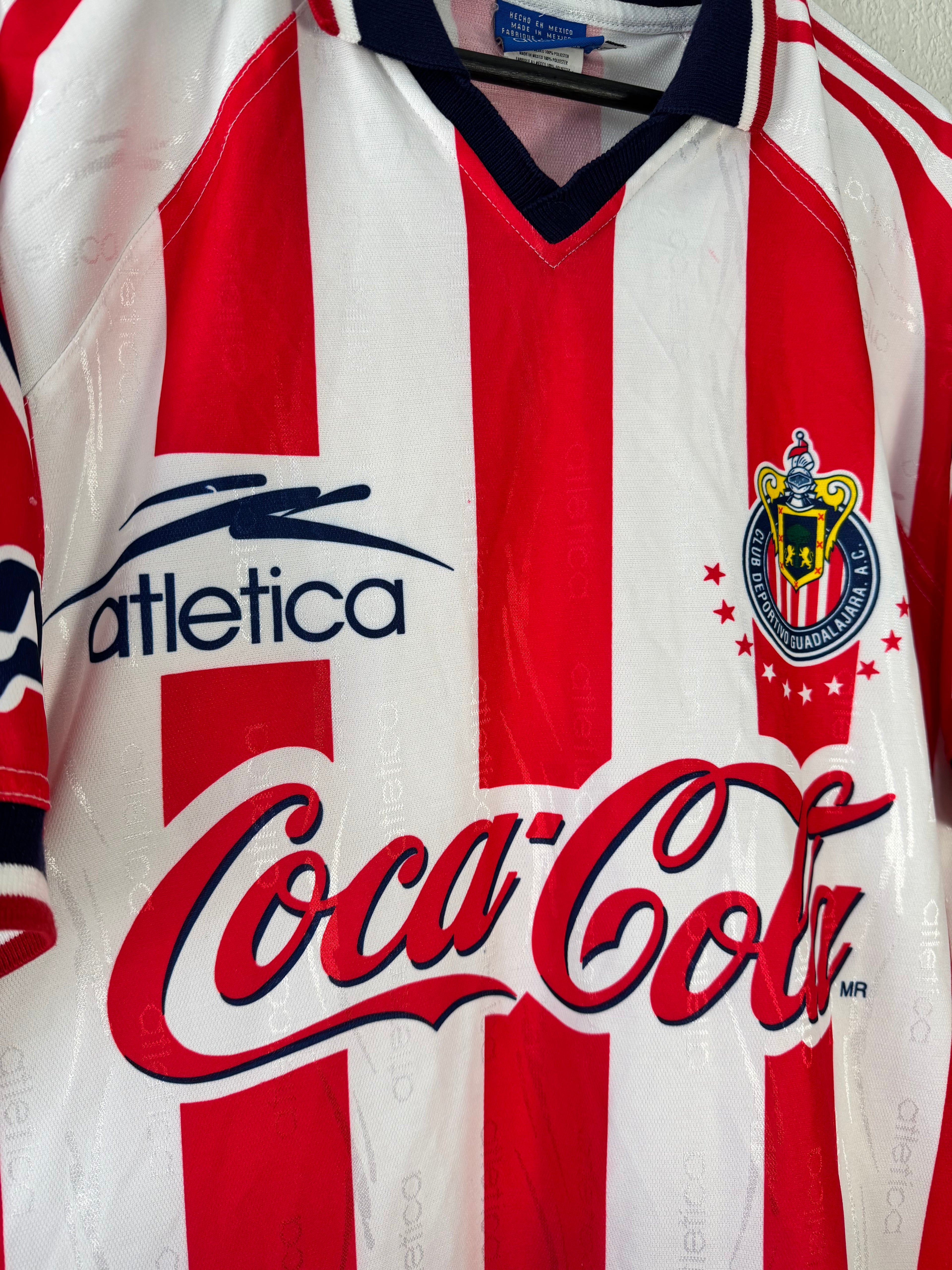 Vintage 1998 Chivas Guadalajara Atletica Soccer Jersey Size XL