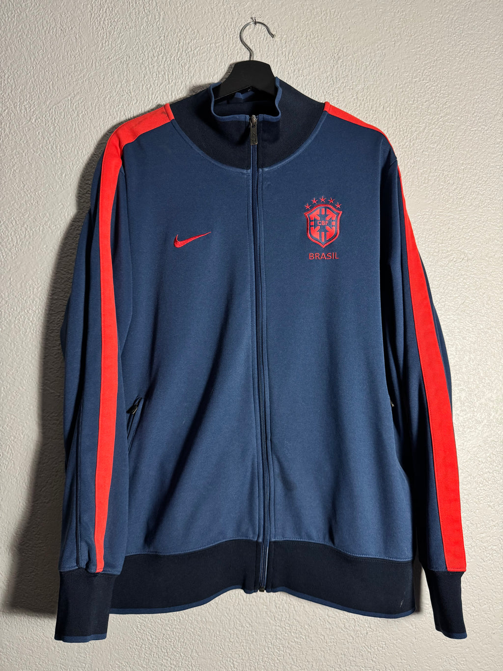 RARE Nike Brazil Soccer N98 Track Jacket “Brasil Blue Pack” Vintage LE Men’s XL