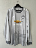 Adidas Manchester United 2017/18 Soccer Jersey Long Sleeve Size Large