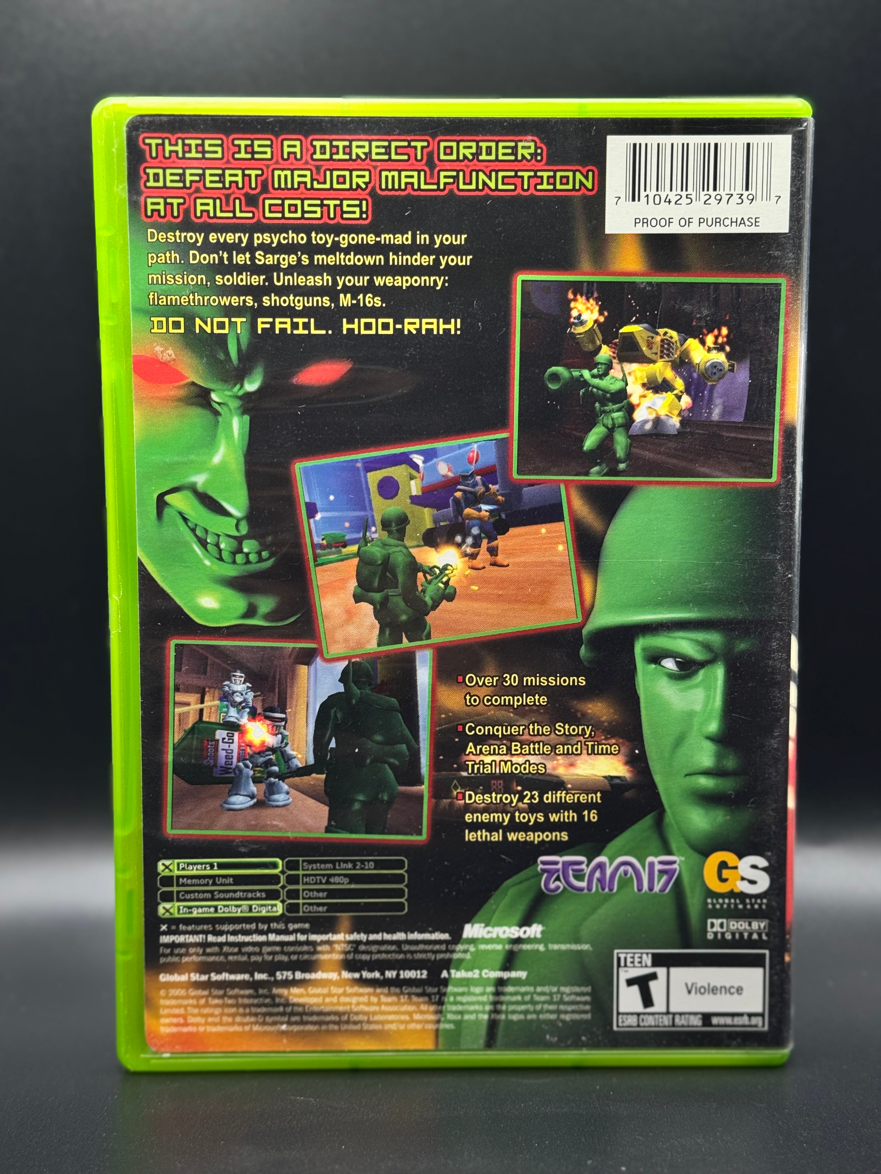 XBOX Army Men: Major Malfunction 2006 Complete in Box