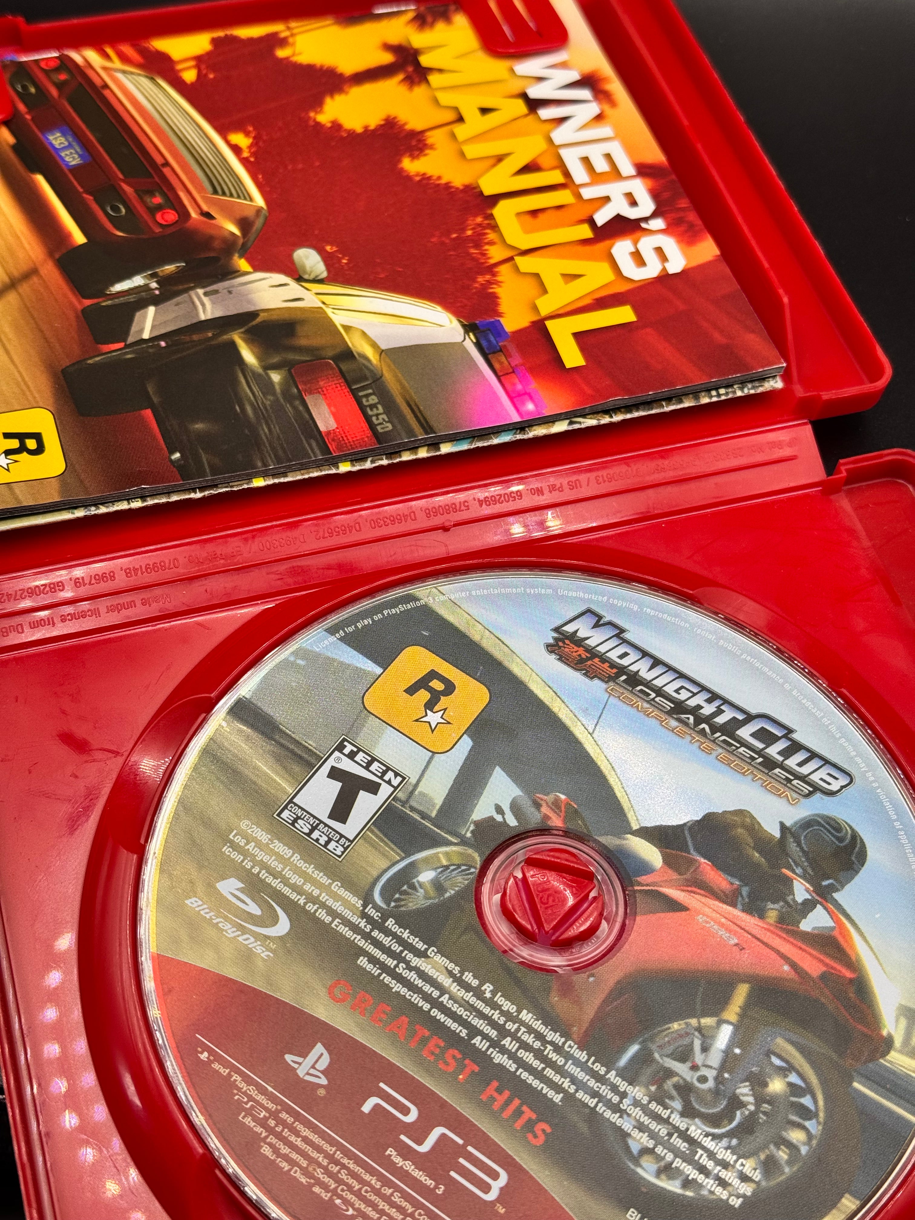 PS3 Midnight Club Los Angeles Edition Greatest Hits - Complete in Box (POSTER INCLUDED)