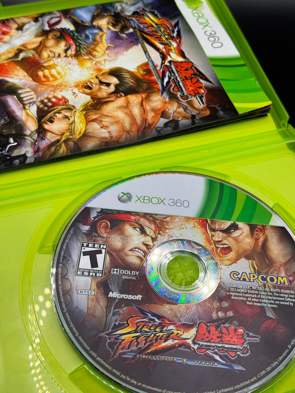 XBOX 360 Street Fighter X Tekken 2012 Complete in Box