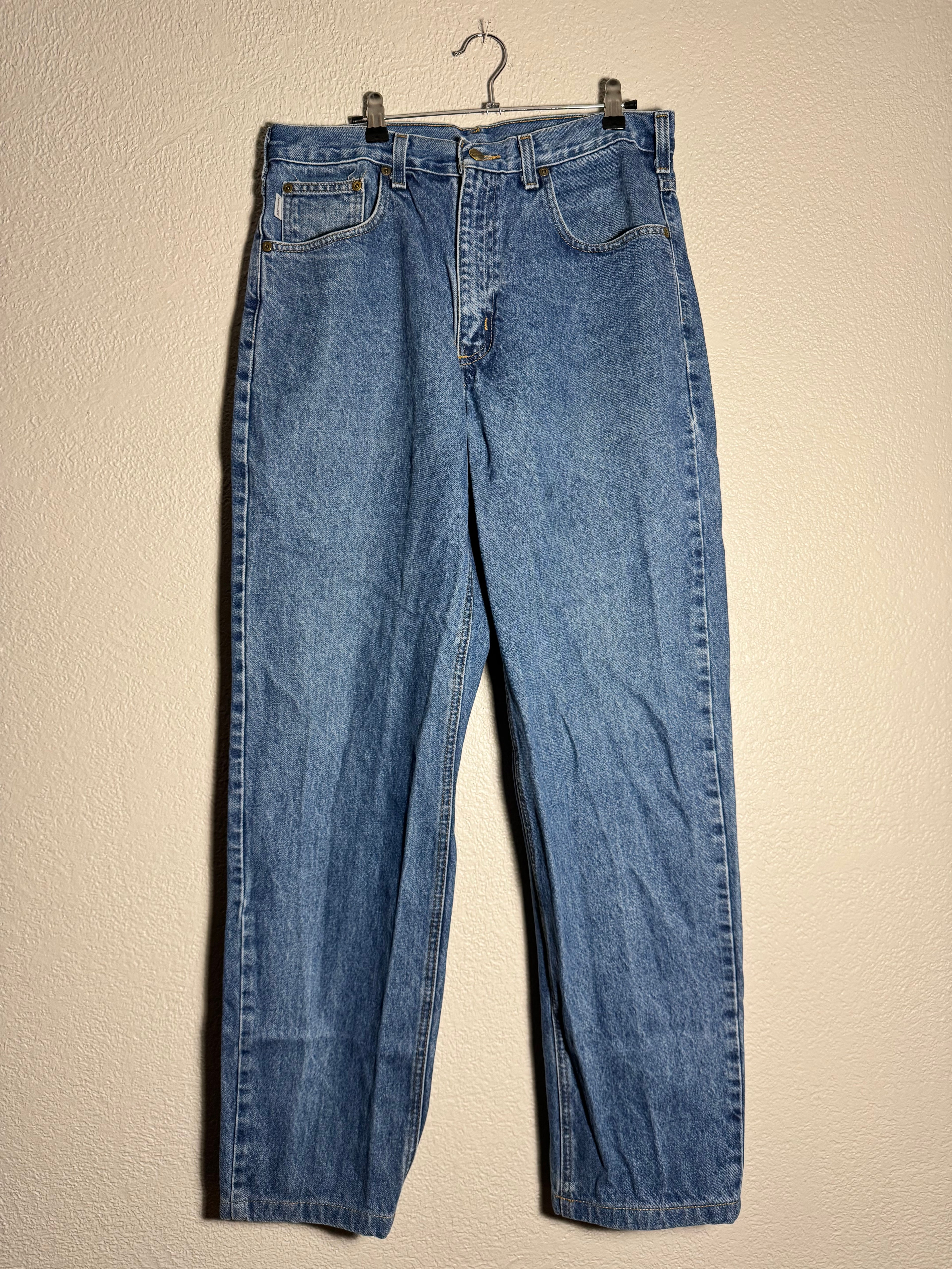 Carhartt Blue Denim Jeans Size 34x36