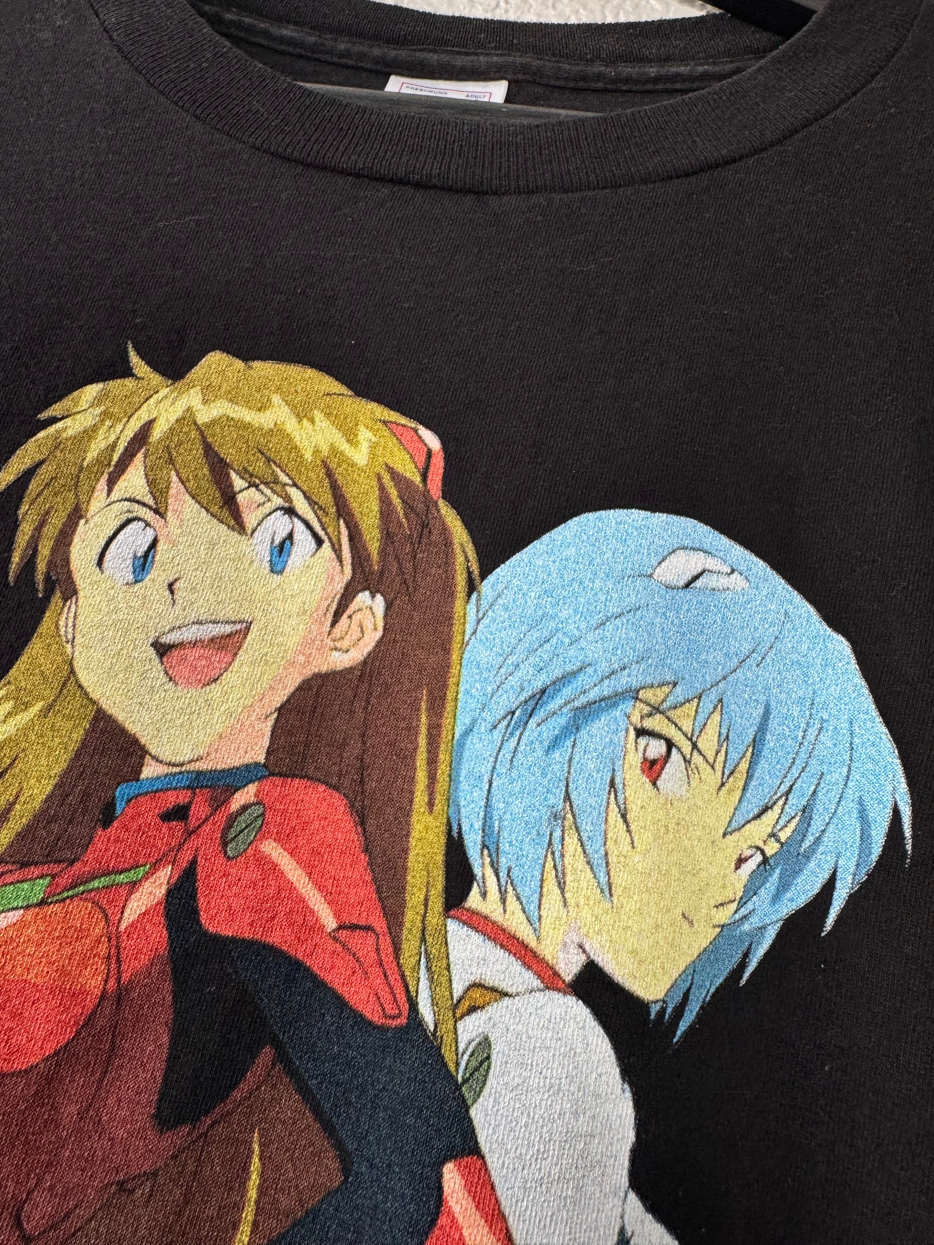 Vintage 90s NEON GENESIS EVANGELION Asuka & Ayanami T-Shirt Size L on the DELTA TAG