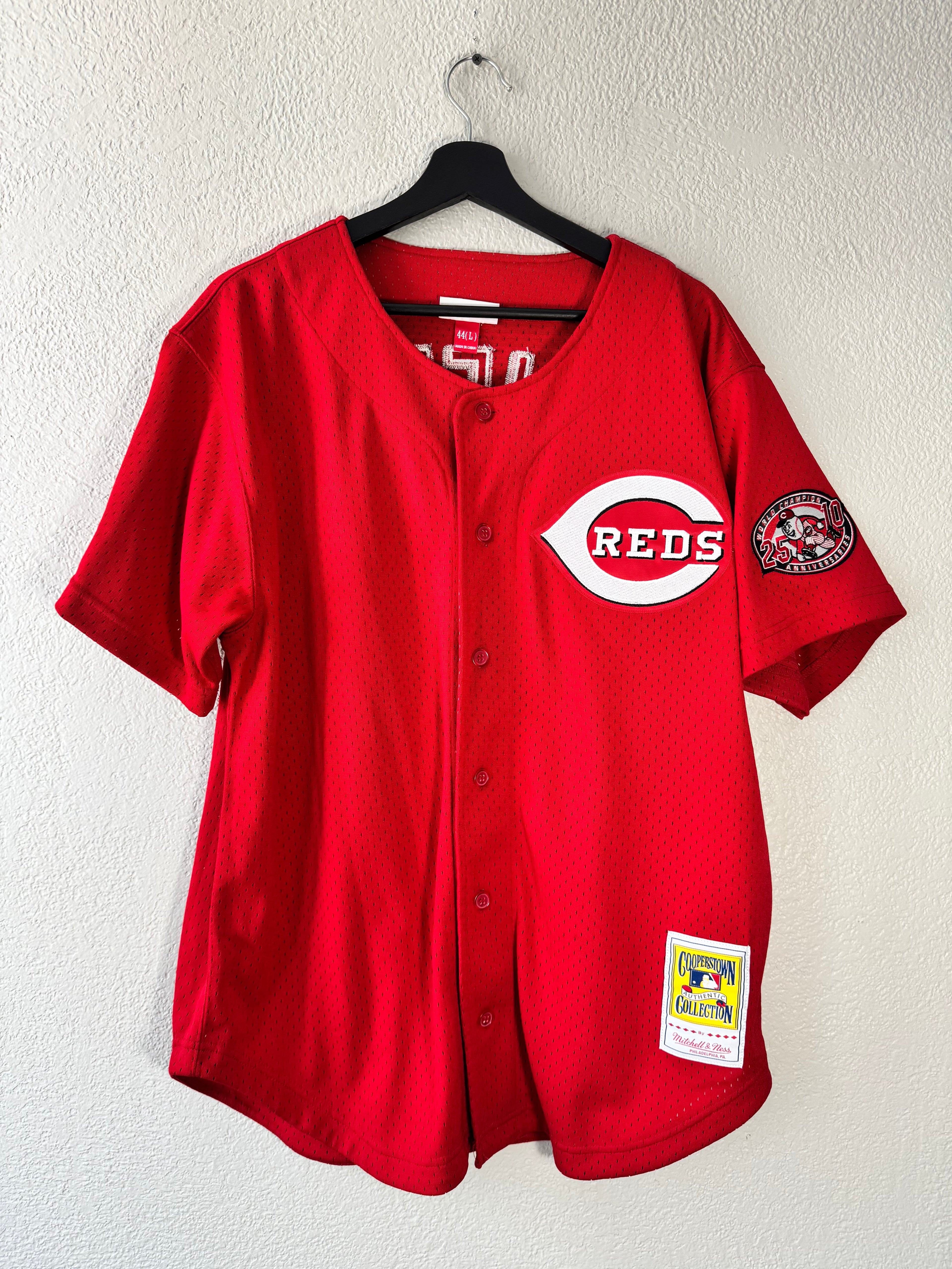 Mitchell & Ness Cincinnati Reds Ken Griffey Cooperstown Jersey Size 44 Large