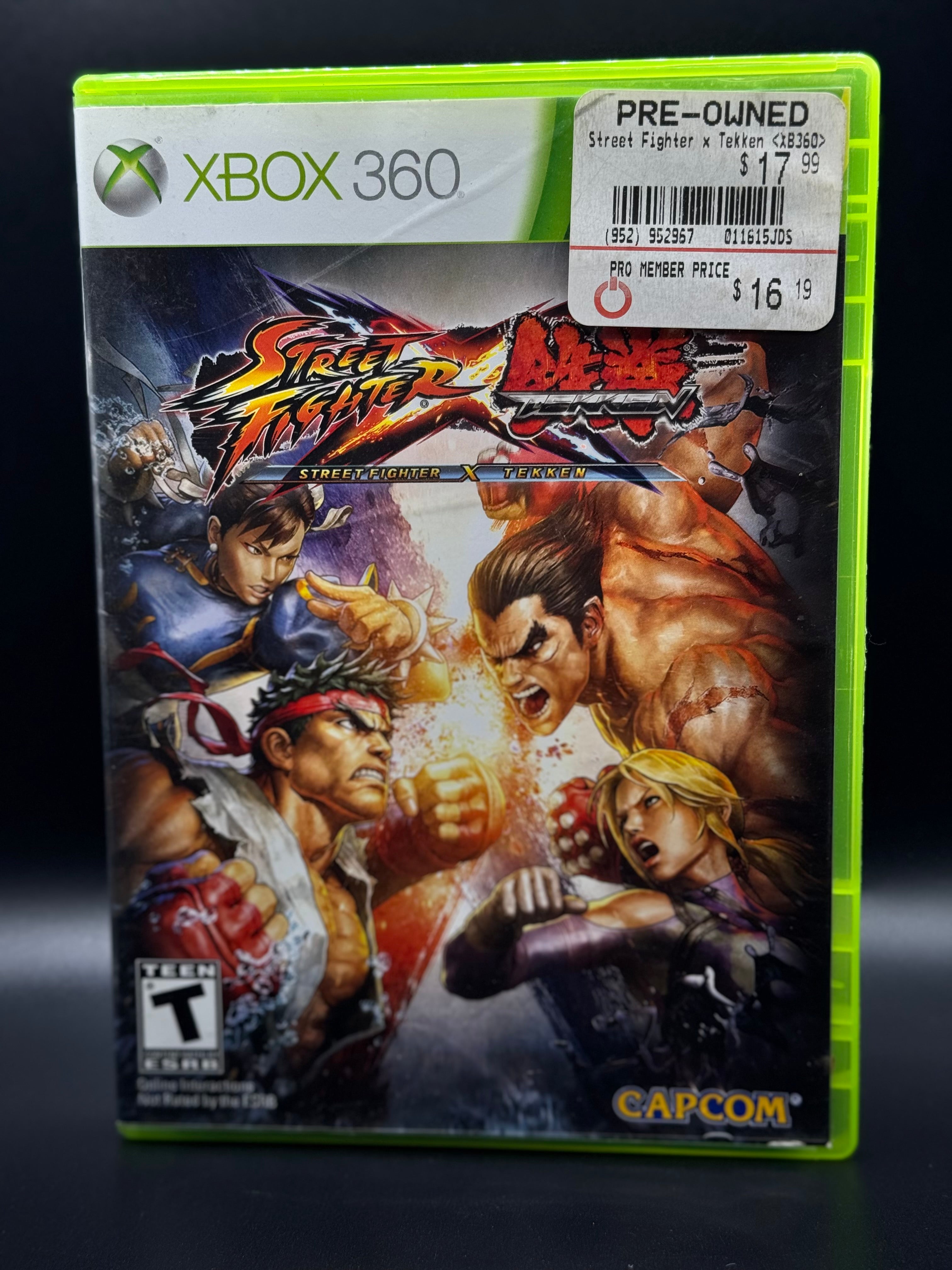XBOX 360 Street Fighter X Tekken 2012 Complete in Box