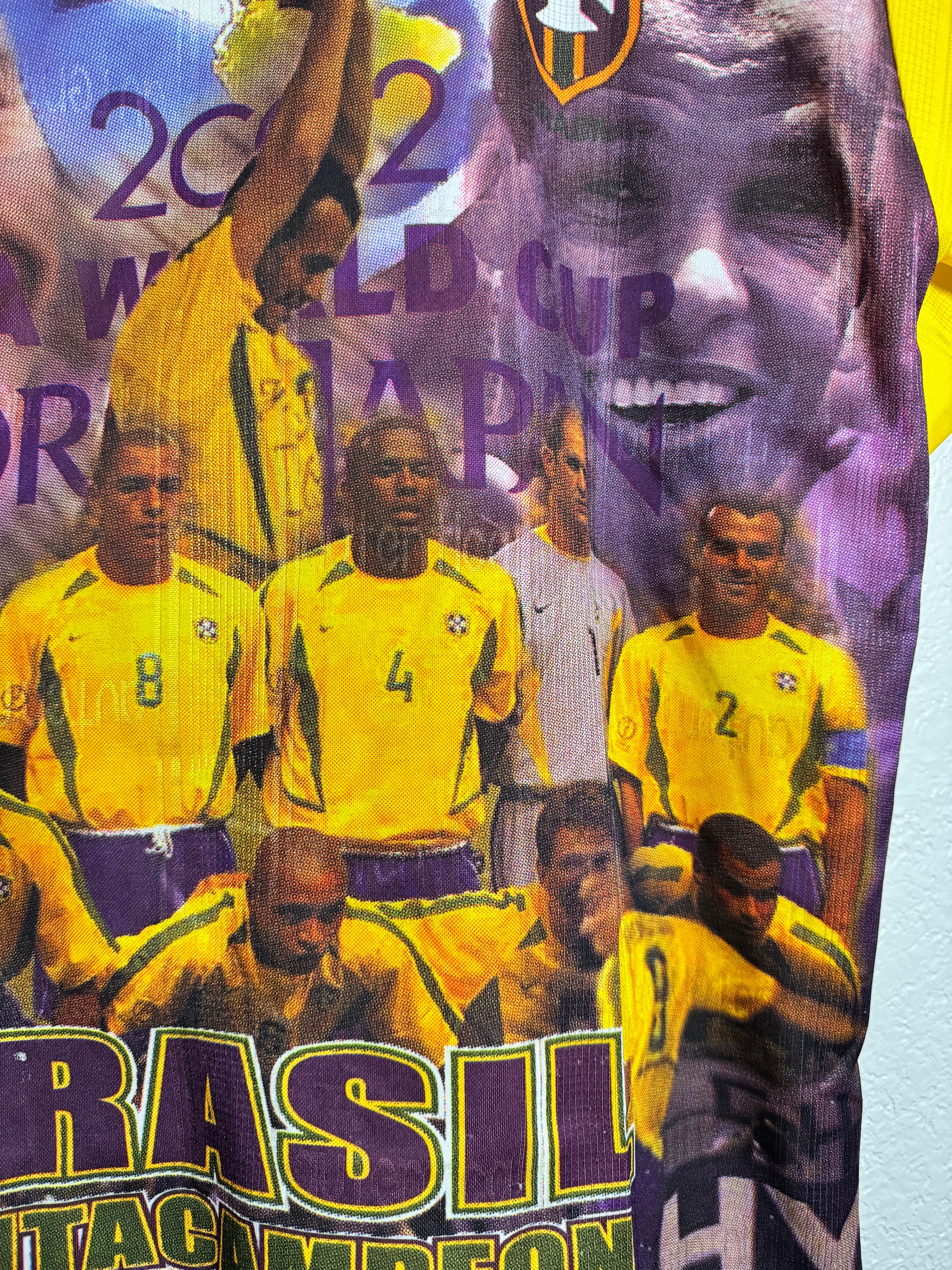Vintage Brasil Mexican BOOT 2002 World Cup Jersey Size XL
