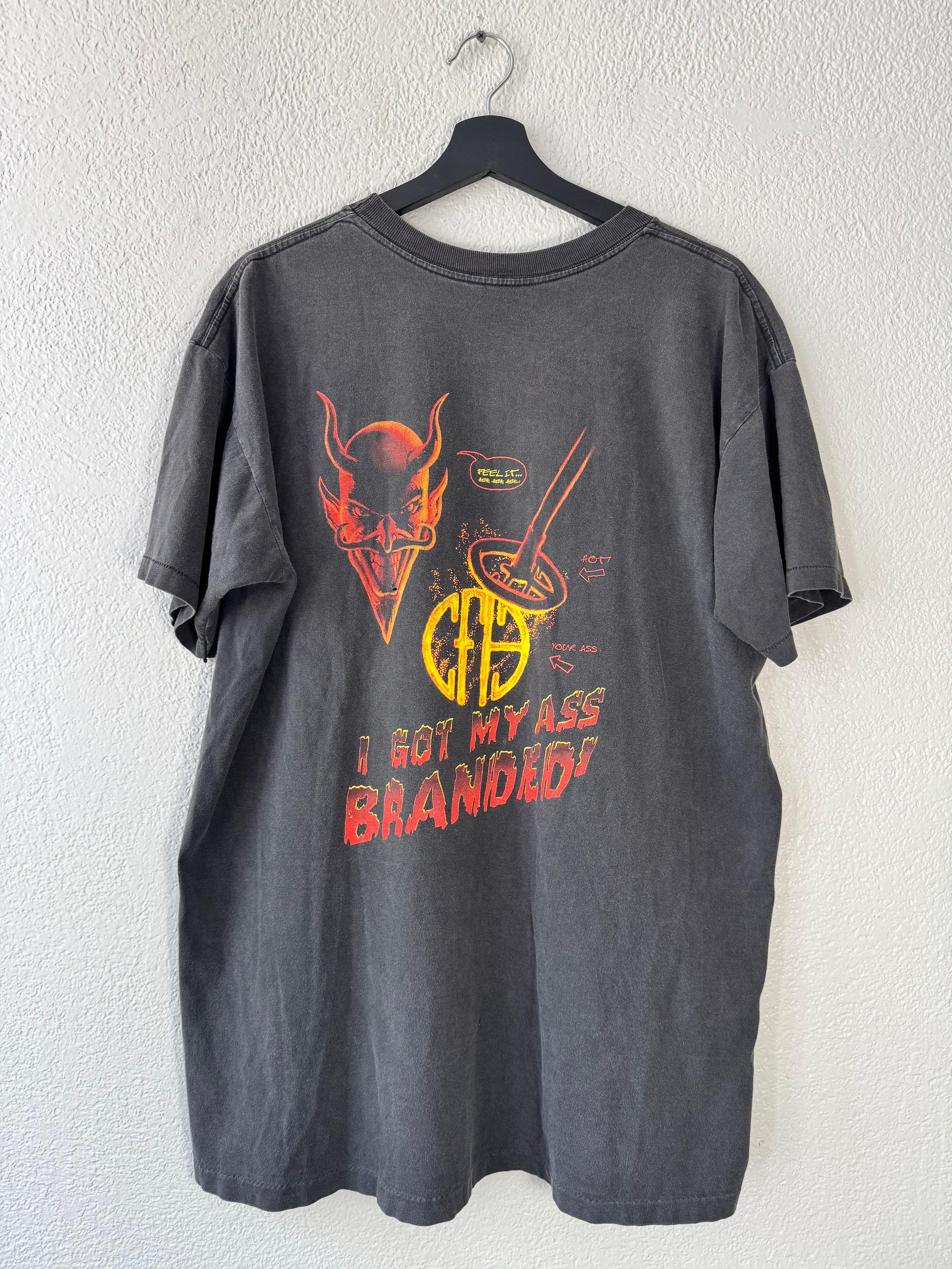 Vintage Pantera 1995 "I Got My Ass Branded" Crazy Fade Shirt Size Large