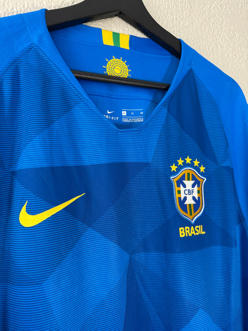 (NEW) Nike Brazil 2018/19 Away Soccer Jersey Size Large