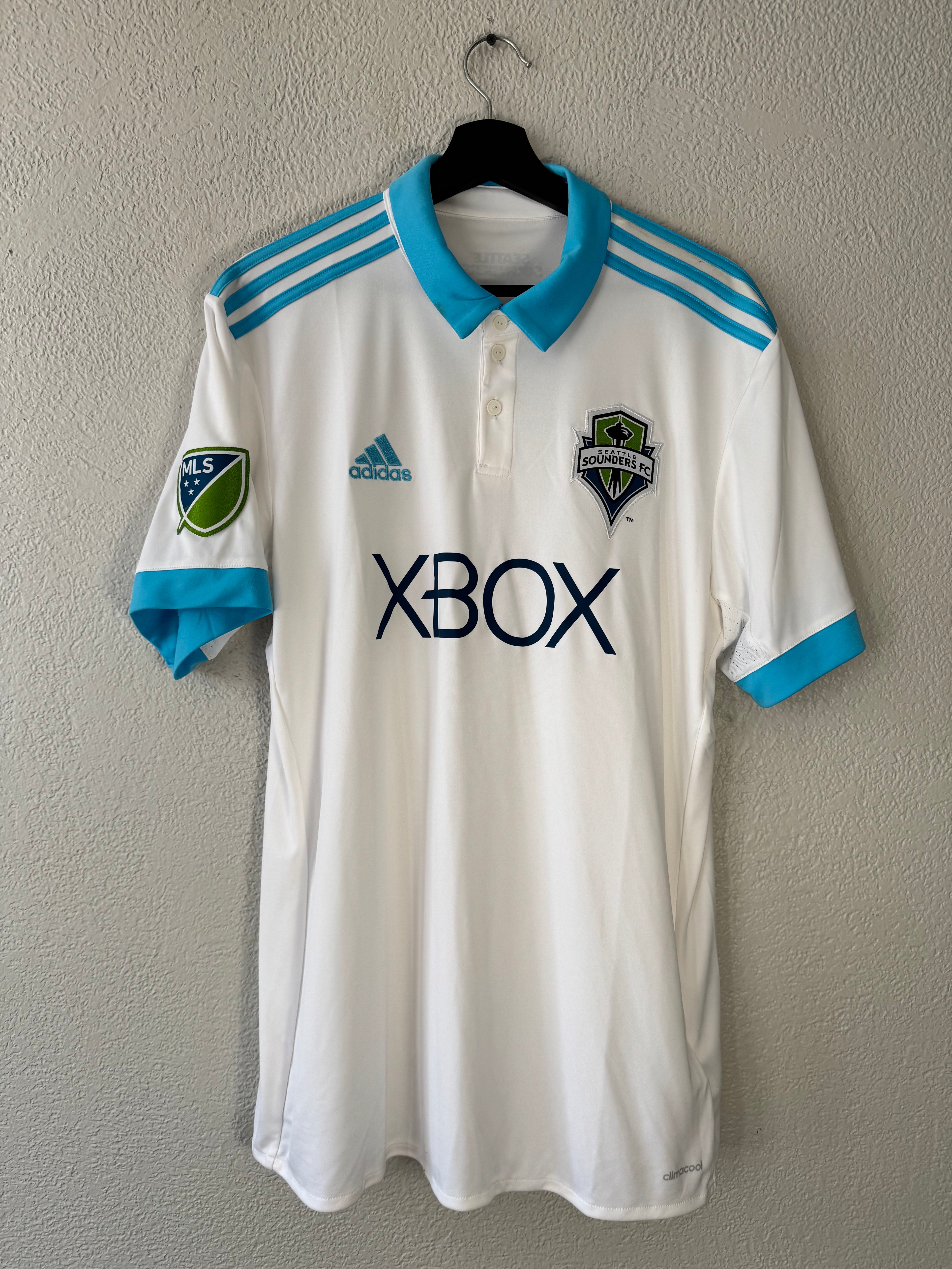 Adidas MLS Seattle Sounders FC  2017/18  Away Jersey Size Large