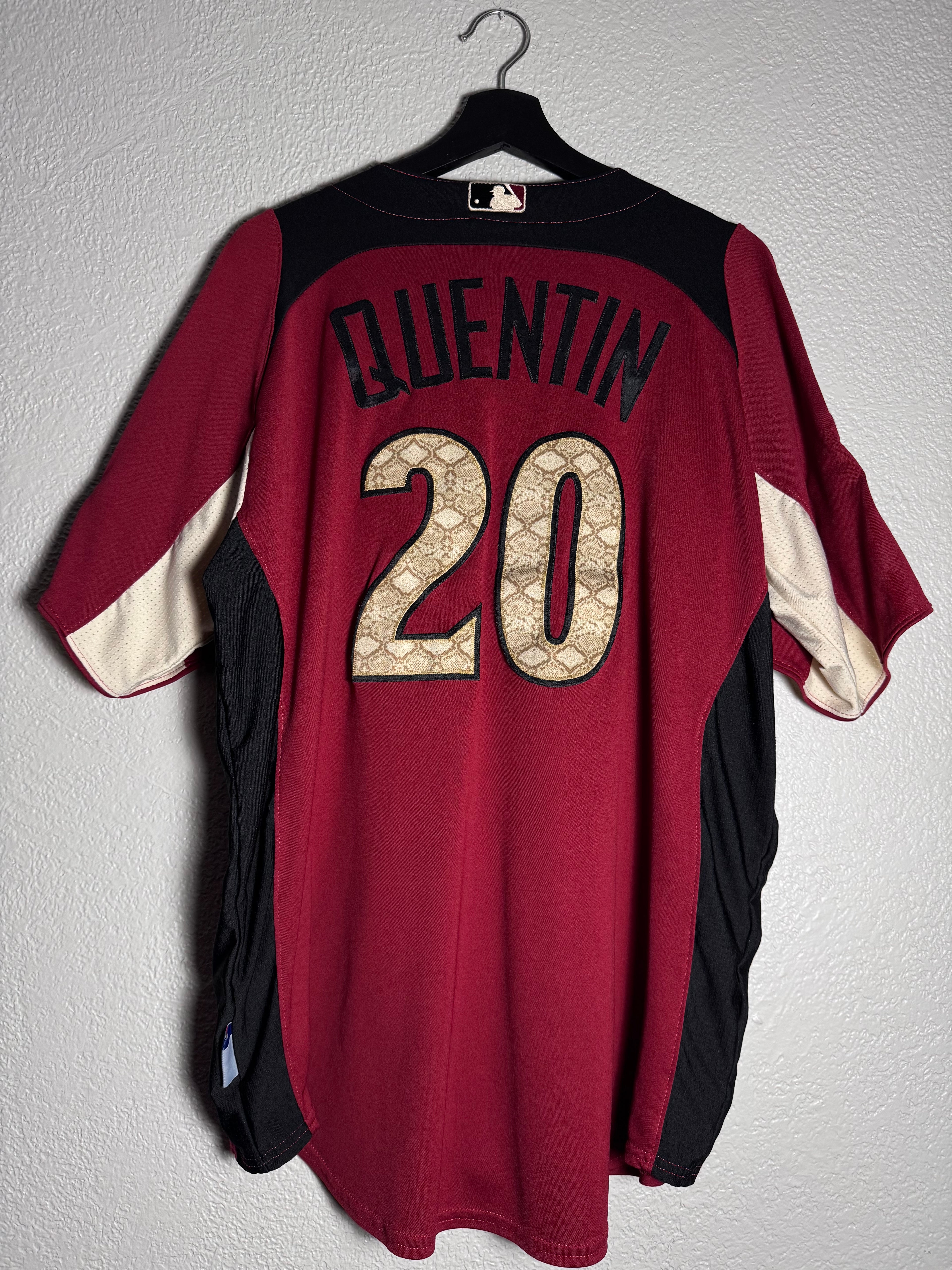2011 All Star White Sox Carlos Quentin Majestic Cool Base Jersey Size L