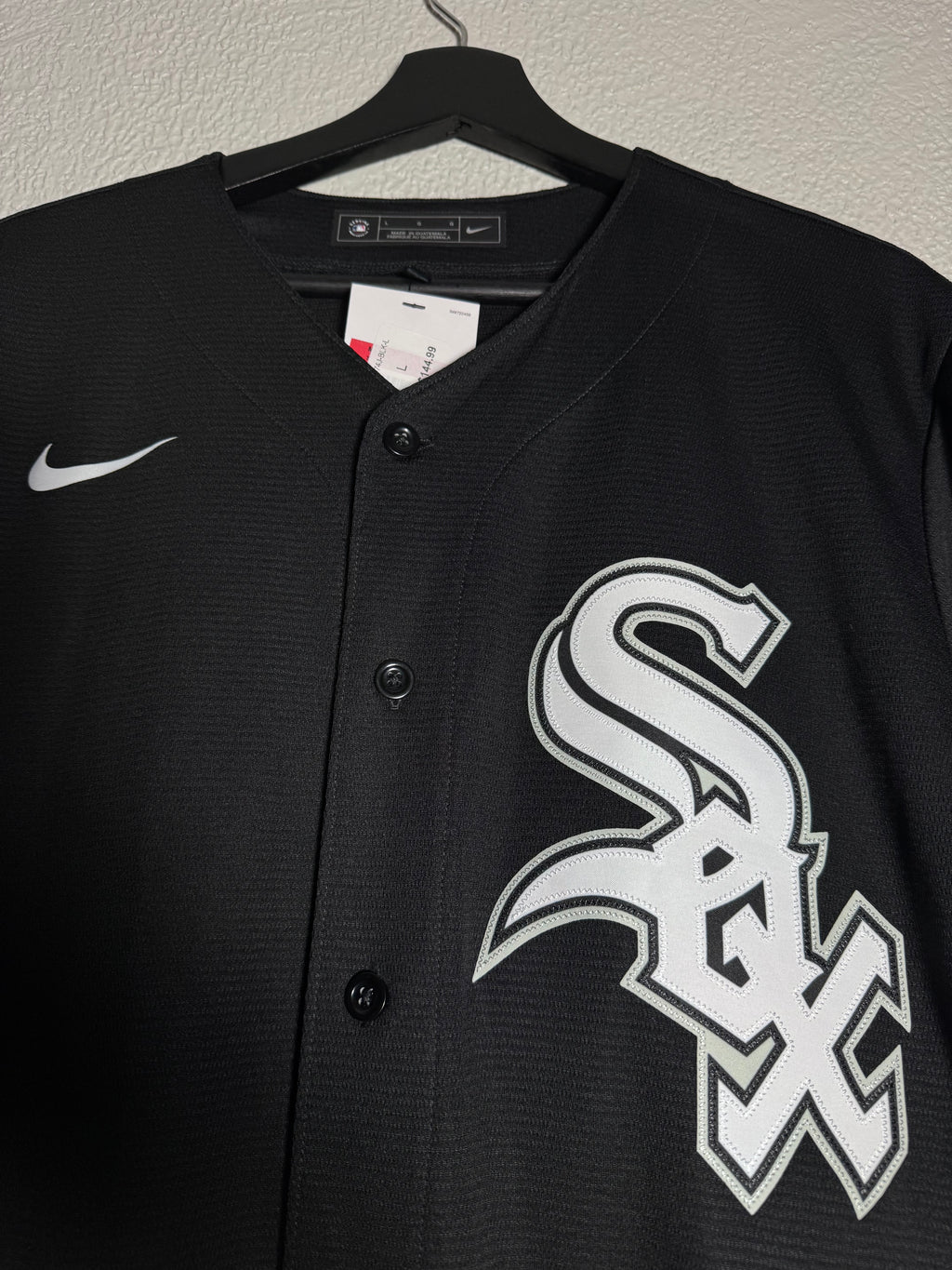 (NEW) Nike Chicago White Sox Jimenez Black Jersey