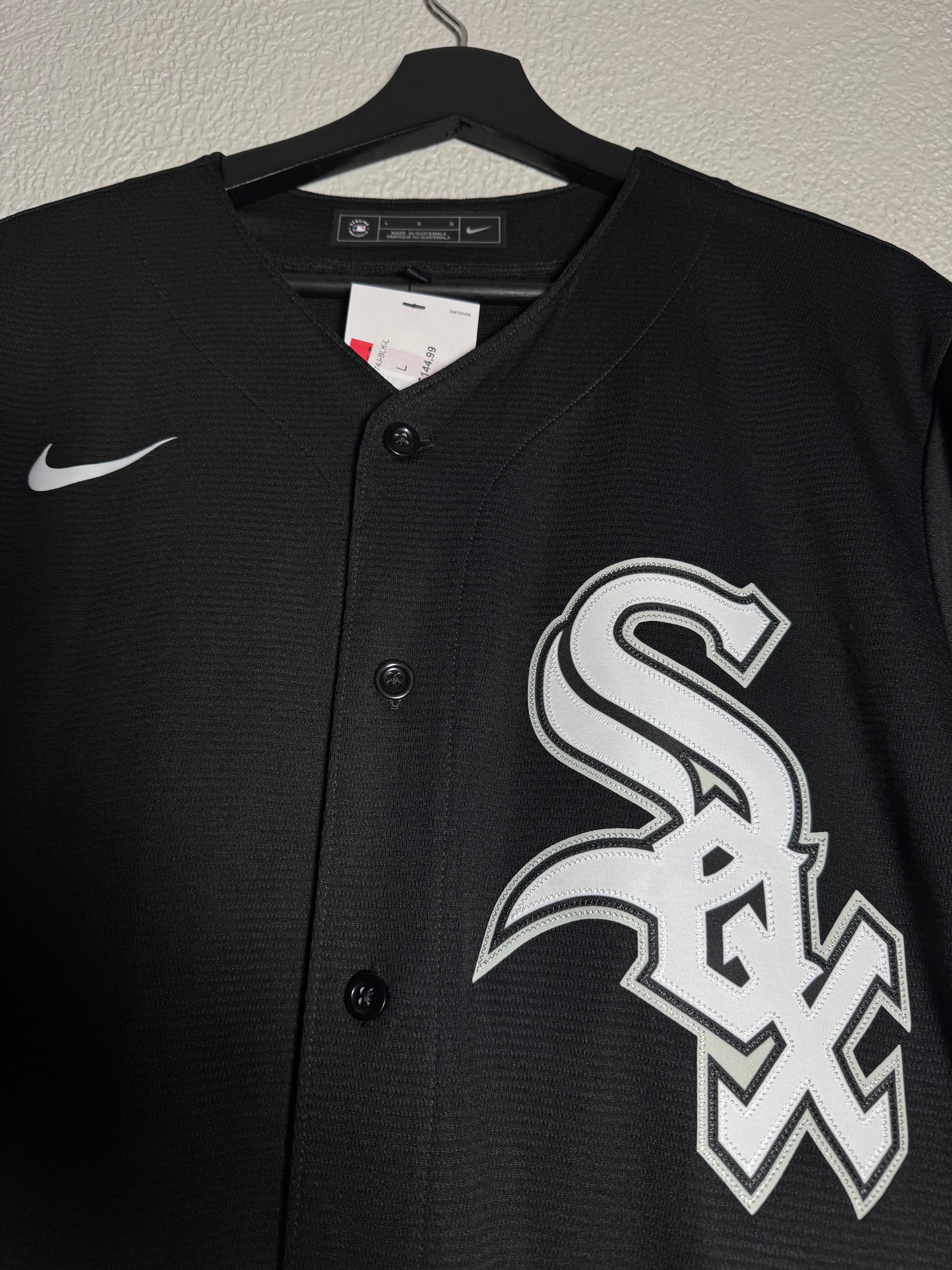 (NEW) Nike Chicago White Sox Jimenez Black Jersey