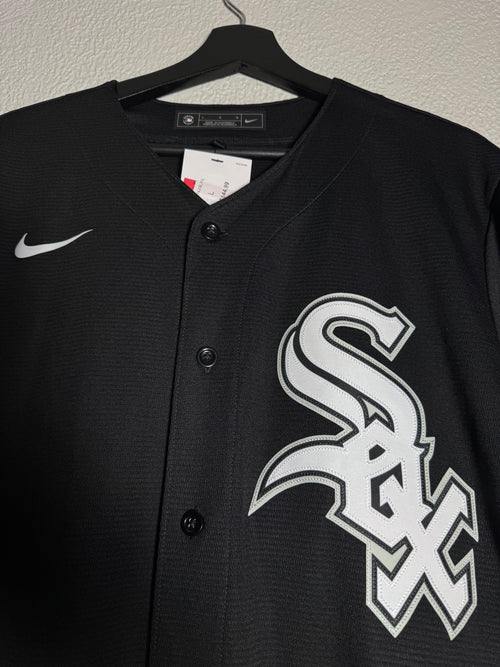 (NEW) Nike Chicago White Sox Jimenez Black Jersey