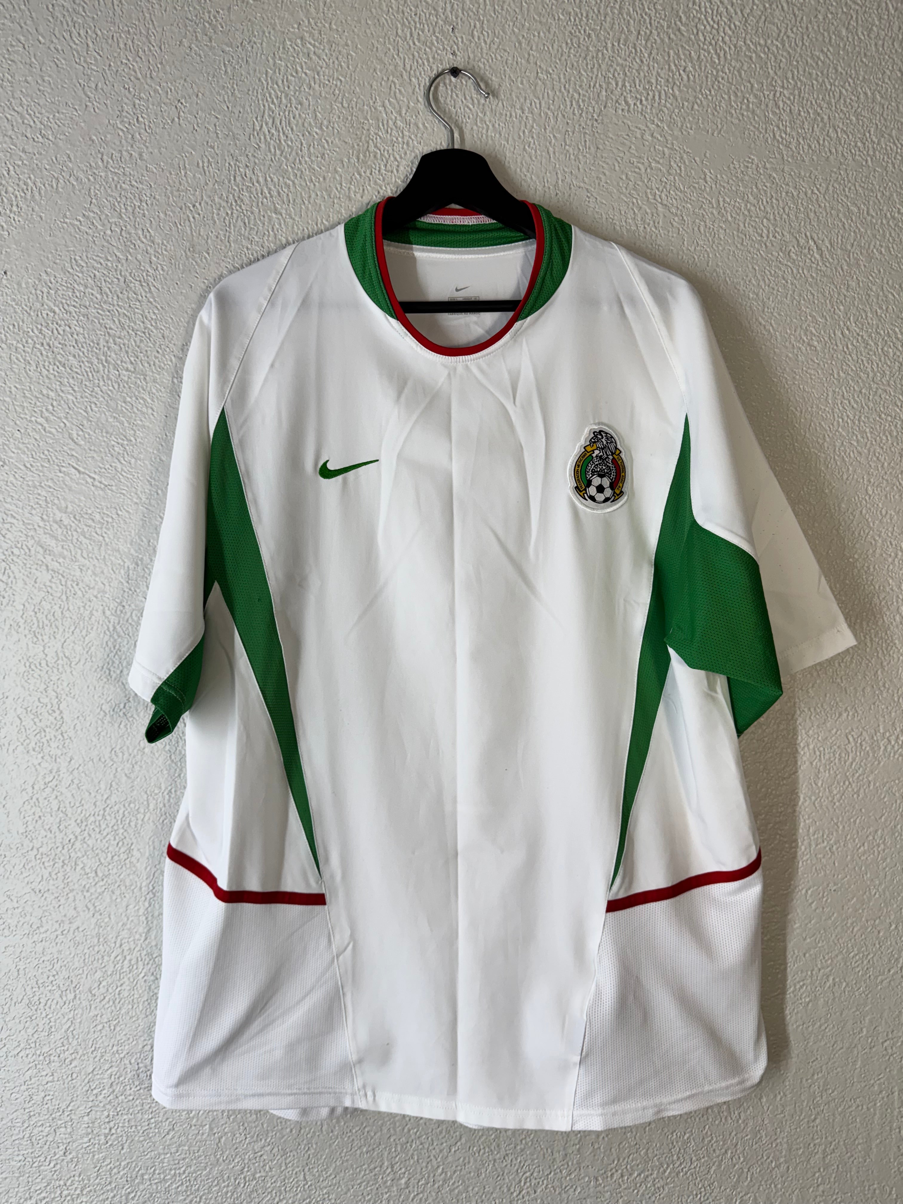 Vintage Nike Mexico Soccer Jersey Football Shirt L 2004 National Team