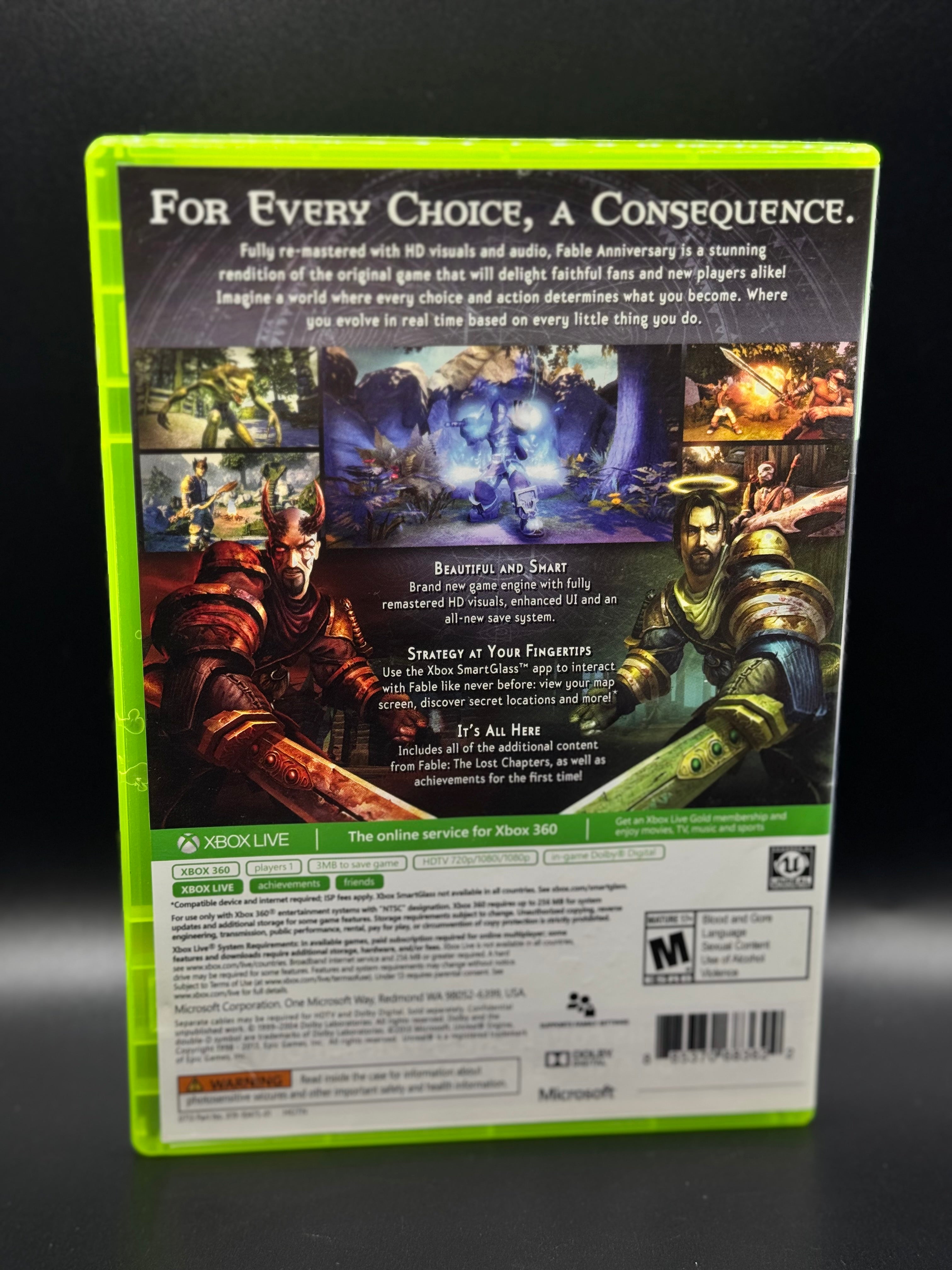 XBOX 360 Fable Anniversary 2014 Disc + Case