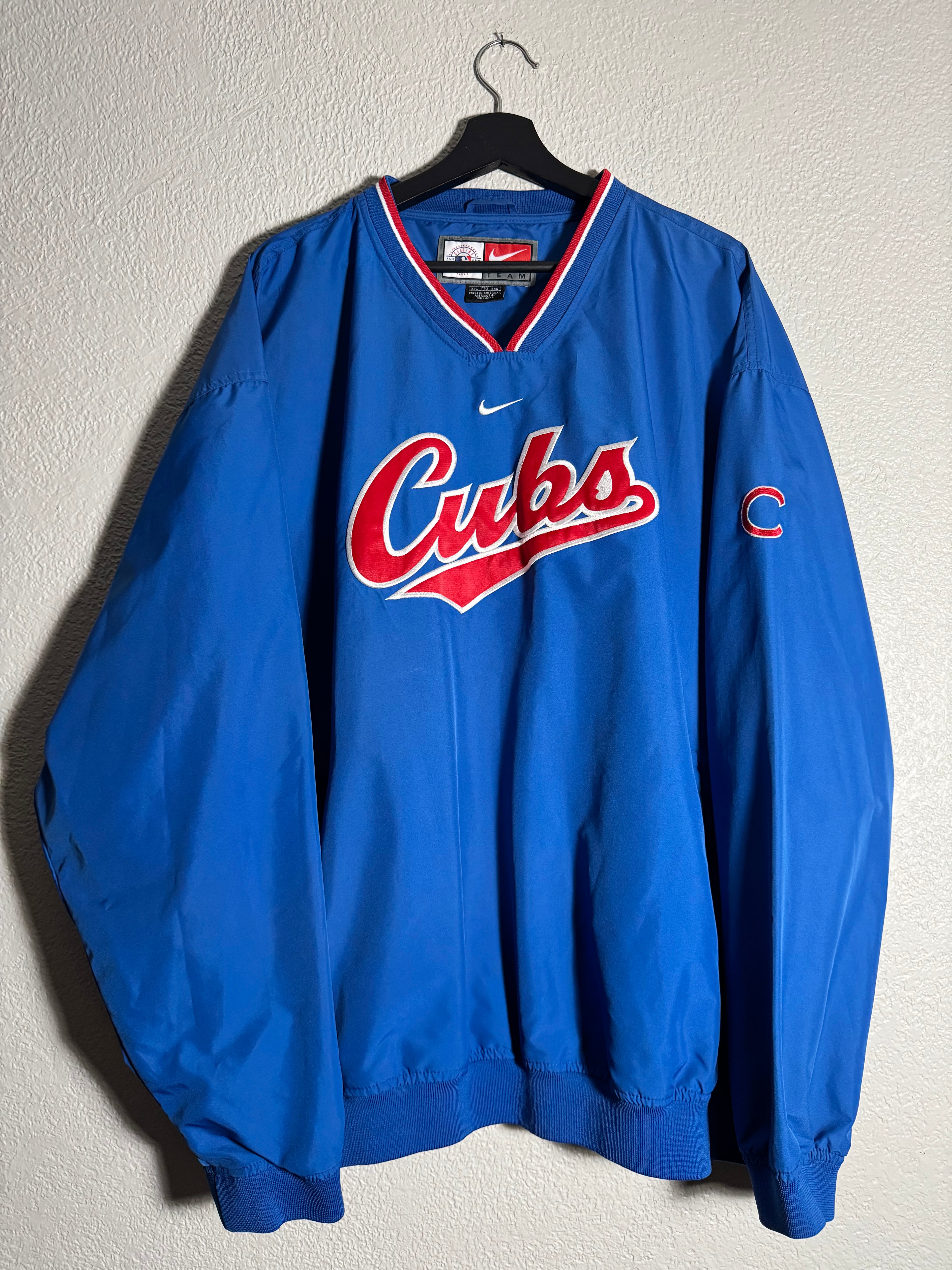 Chicago Cubs Nike Pullover Windbreaker Size XXL