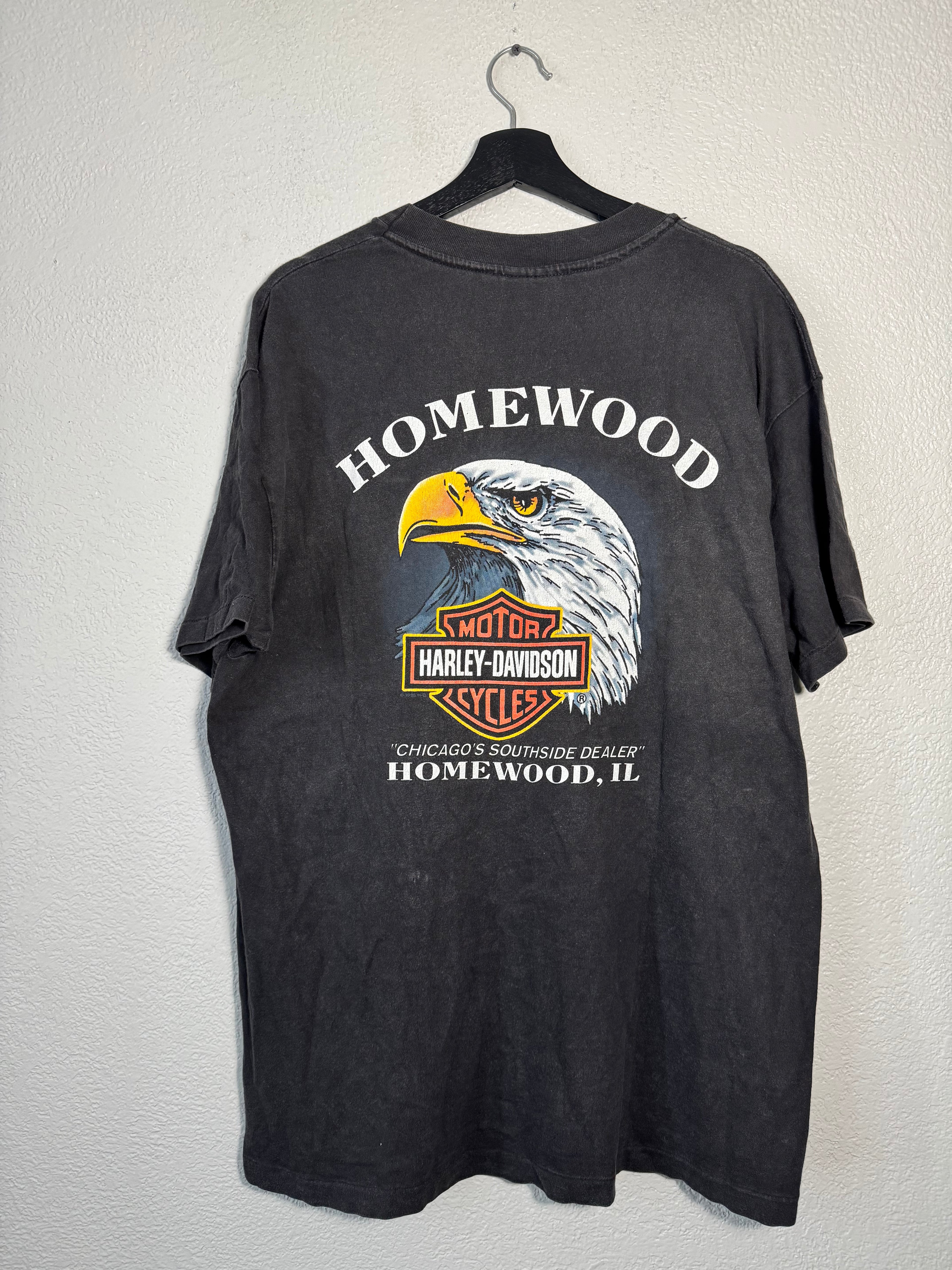 Vintage 1996 Harley Davidson Eagle ‘One With The Wind’ Size XL