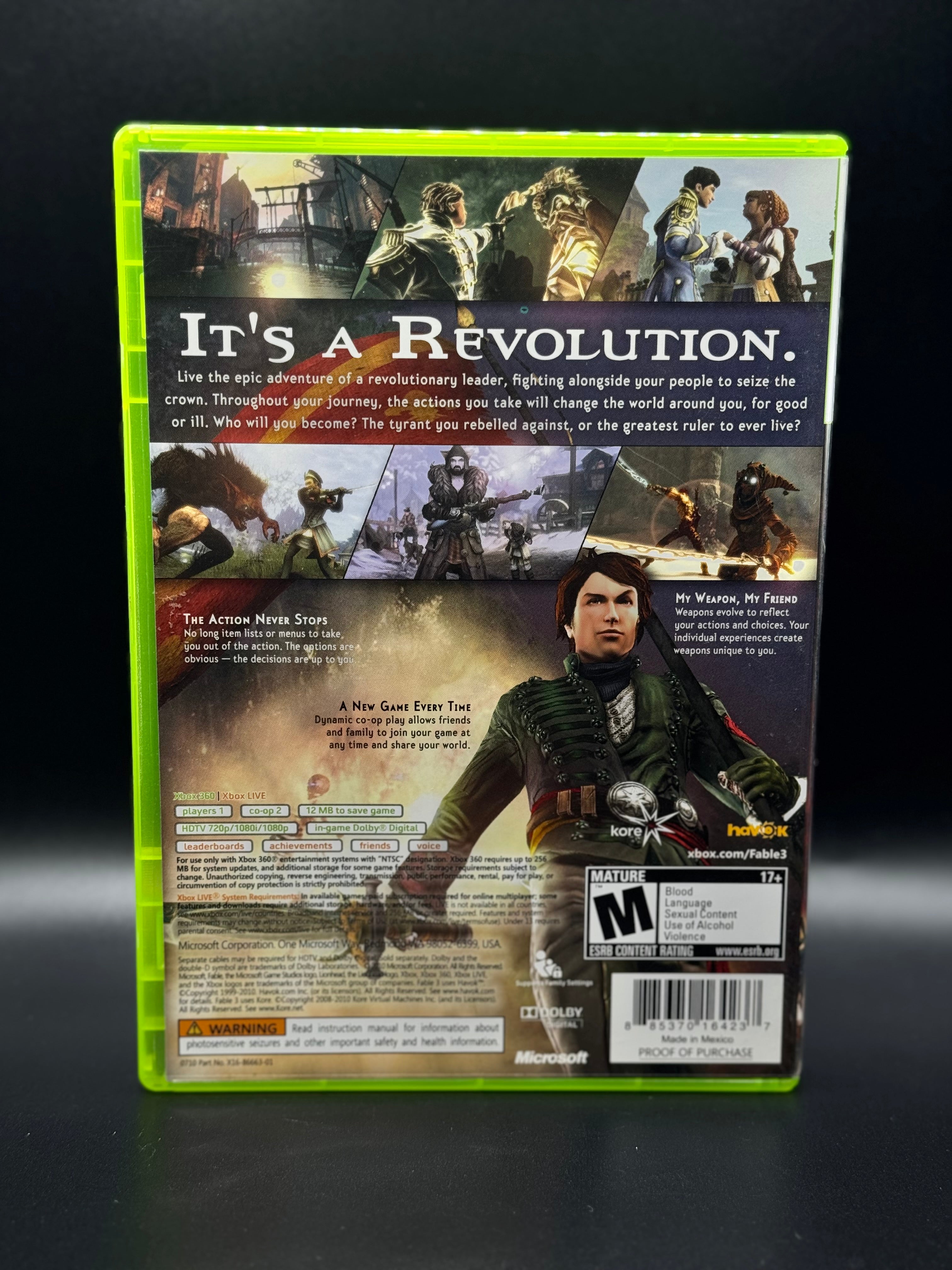 XBOX 360 Fable III 2010 Complete in Box