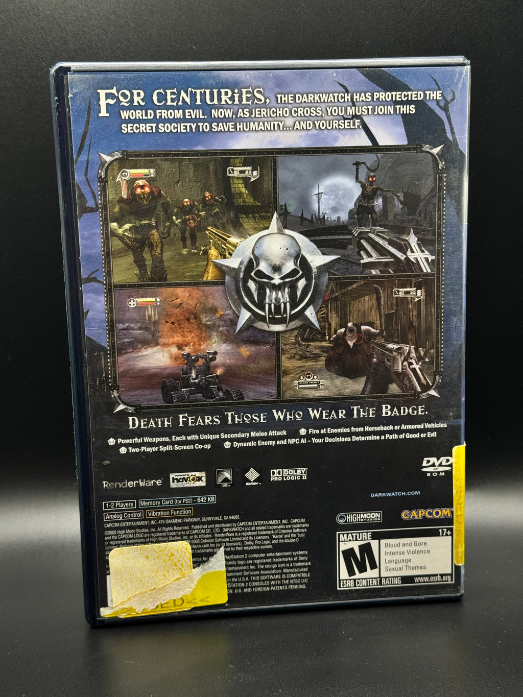 PS2 Darkwatch 2005 Complete in Box