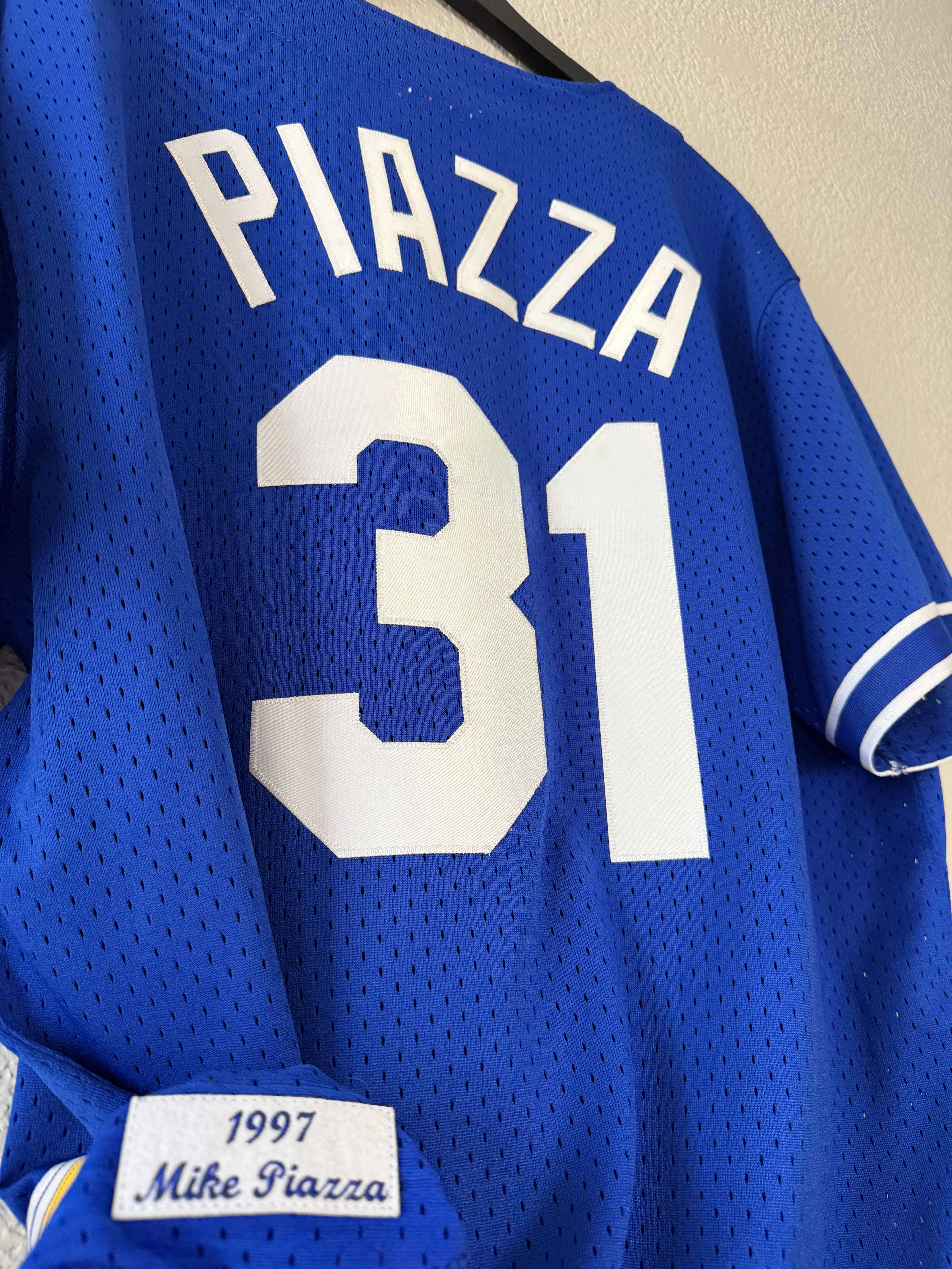 Mitchell & Ness Sewn Jersey Mike Piazza #31 Dodgers Jackie 50th Jersey Size 44 Large