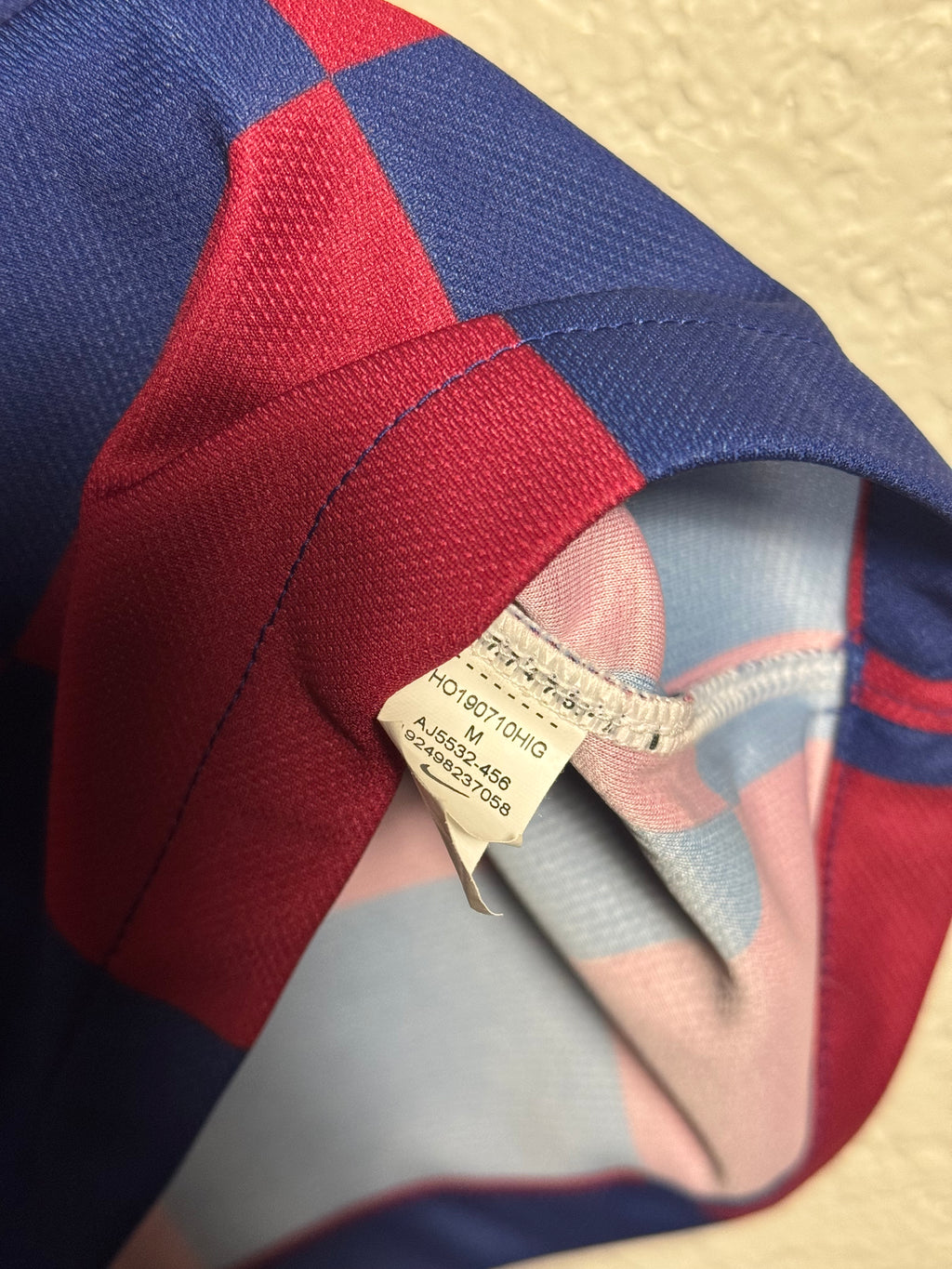 Nike Barcelona 2018/19 Frankie De Jong Jersey Size M