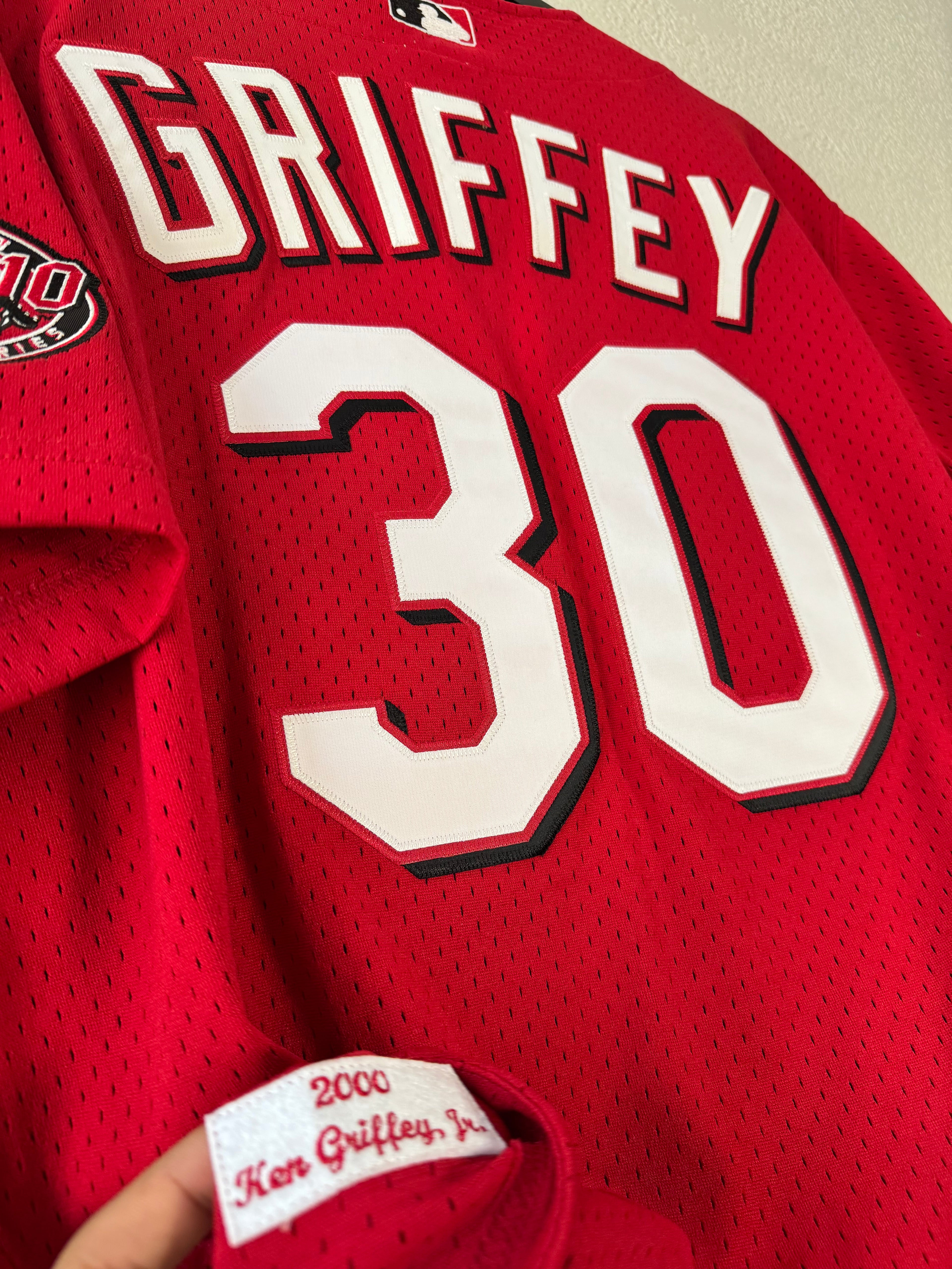 Mitchell & Ness Cincinnati Reds Ken Griffey Cooperstown Jersey Size 44 Large