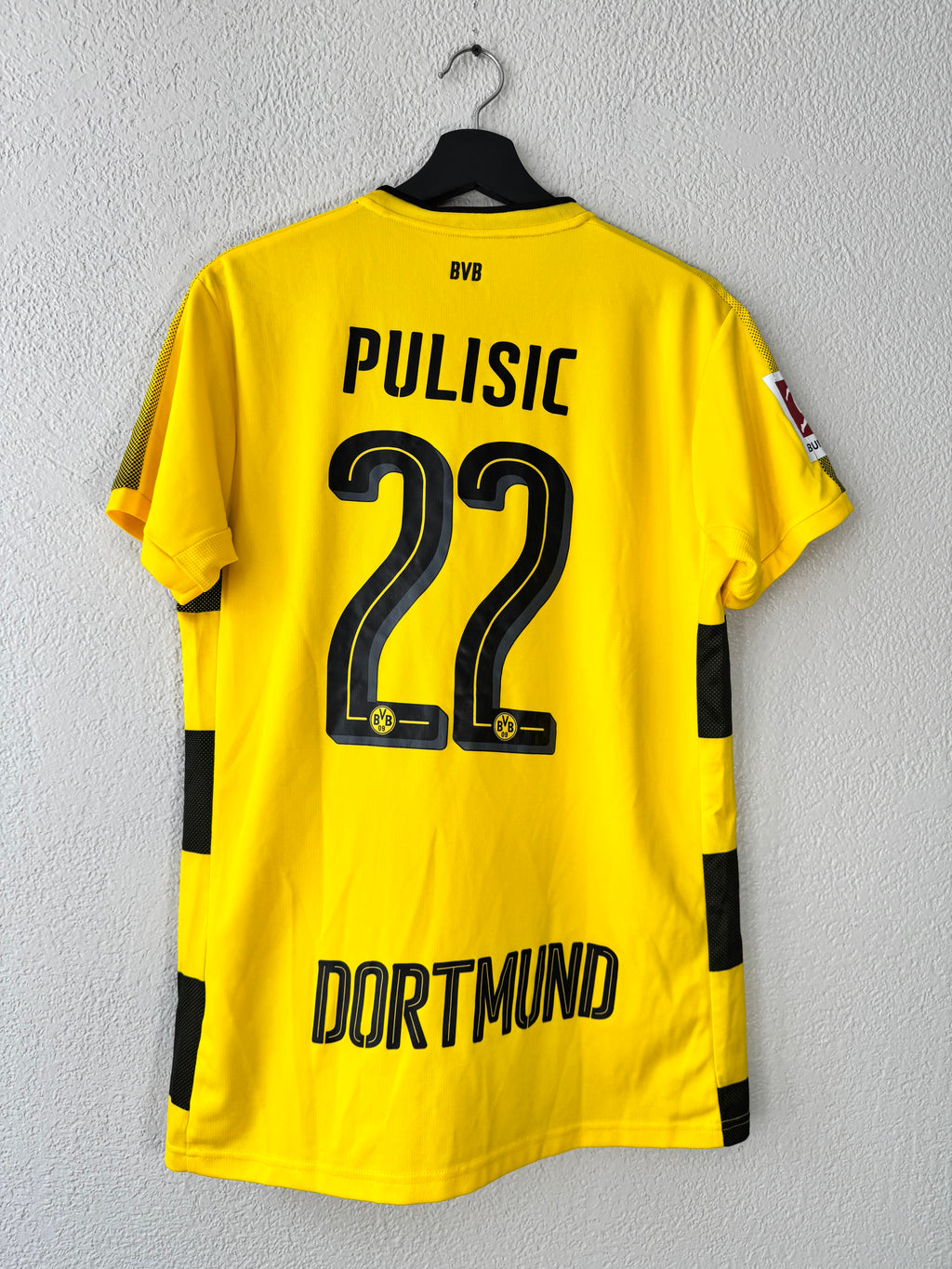 Borussia Dortmund Home Christian Pulisic Puma 2017/18 Jersey Size Large