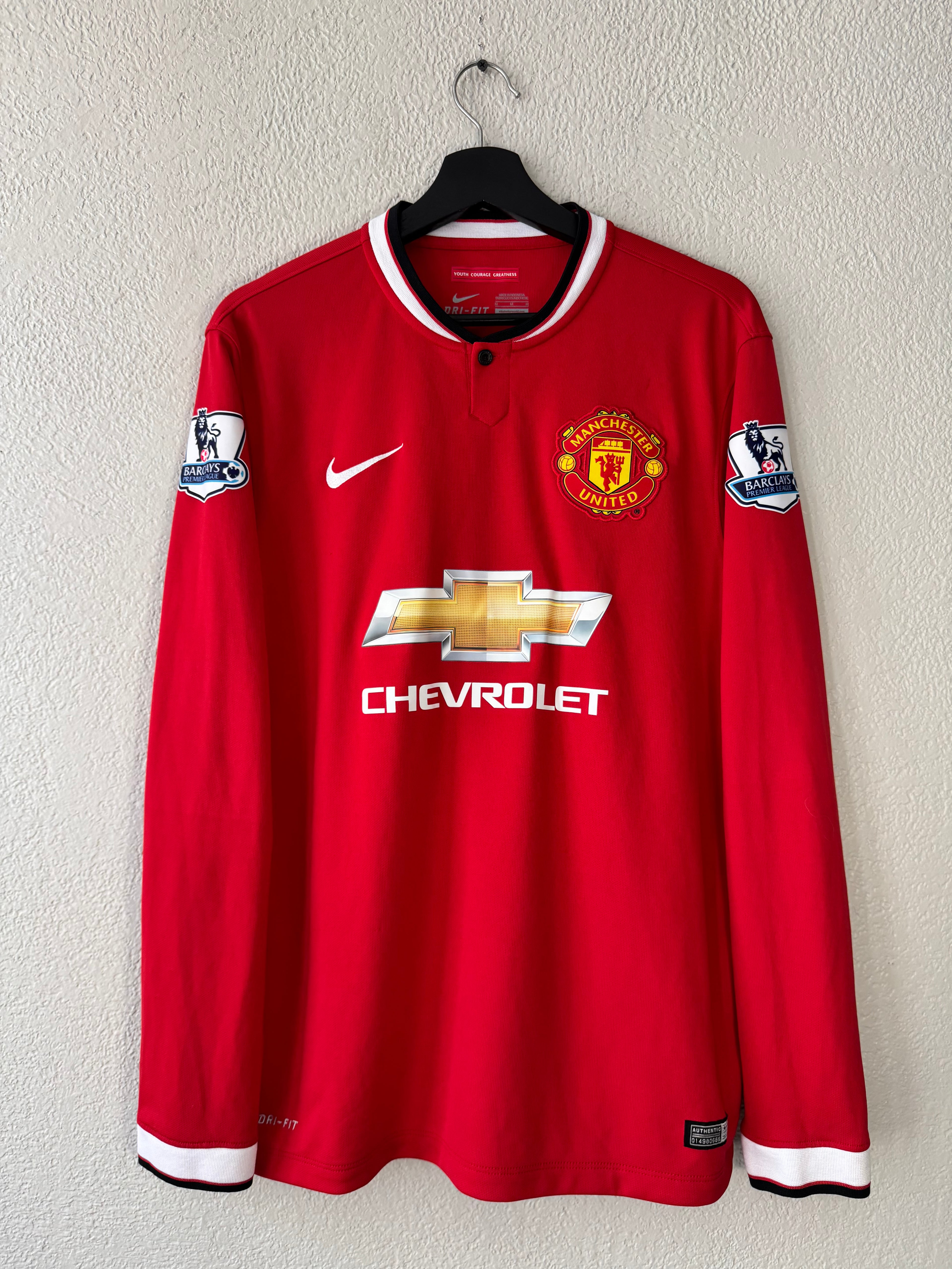 Nike Manchester United 2014/15 Home Long Sleeve Jersey Size Medium