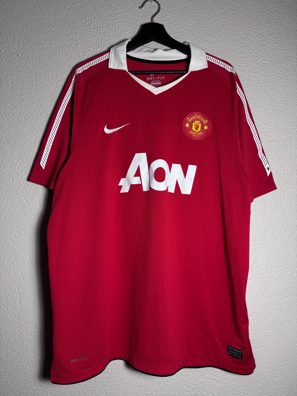 MANCHESTER UNITED 2010-2011 HOME FOOTBALL SHIRT SOCCER JERSEY NIKE SIZE XXL