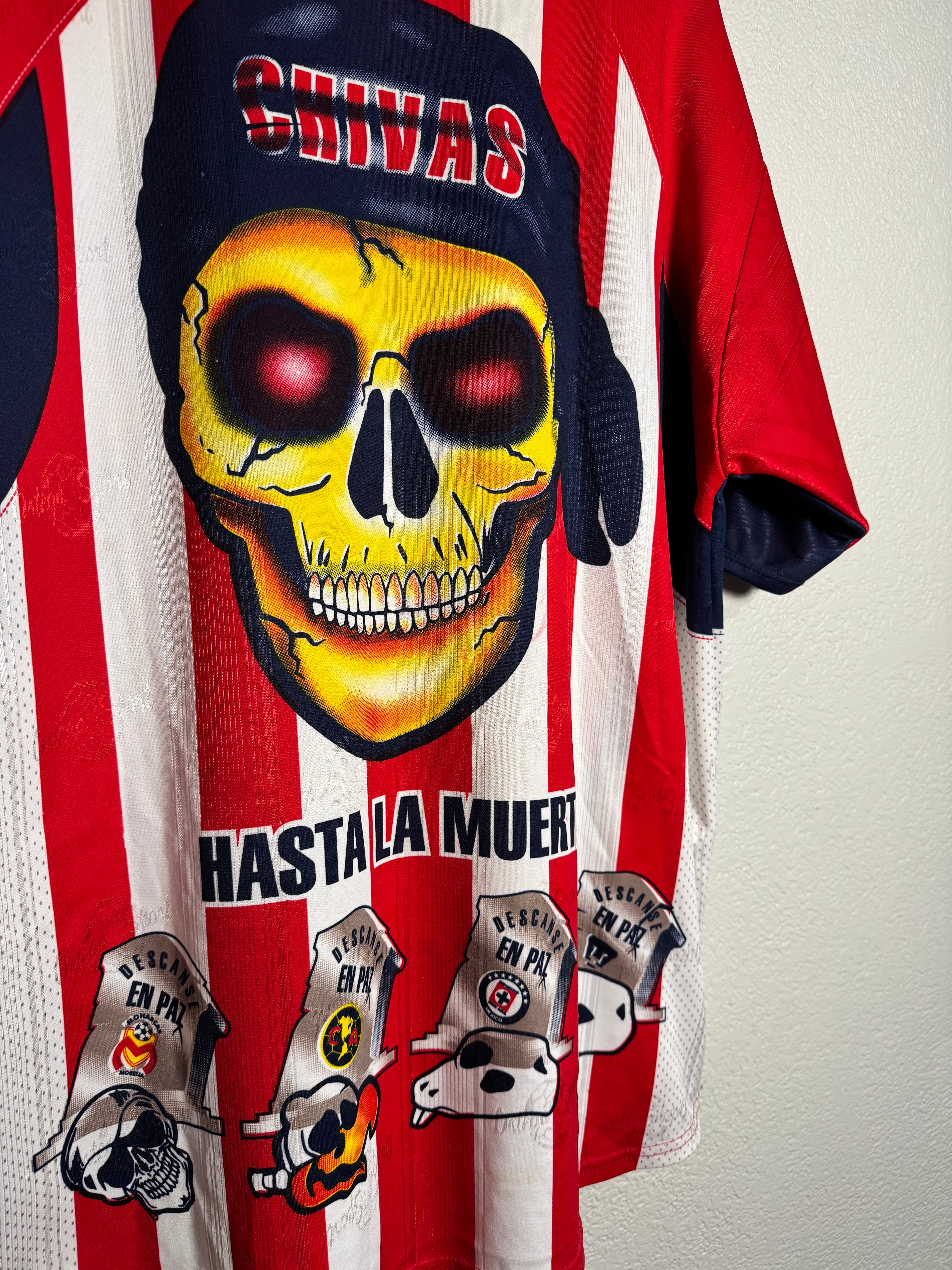 Vintage Chivas Mexican BOOT ALL OVER PRINT Size XL