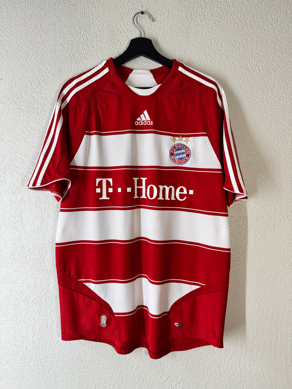 FC Bayern Munchen 2008/2009 Home T Shirt Jersey Football Adidas Size Large