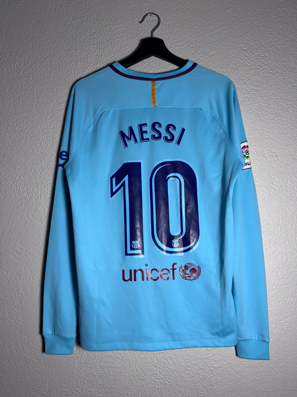 Nike Barcelona Messi 17/18 Away Long Sleeve Jersey