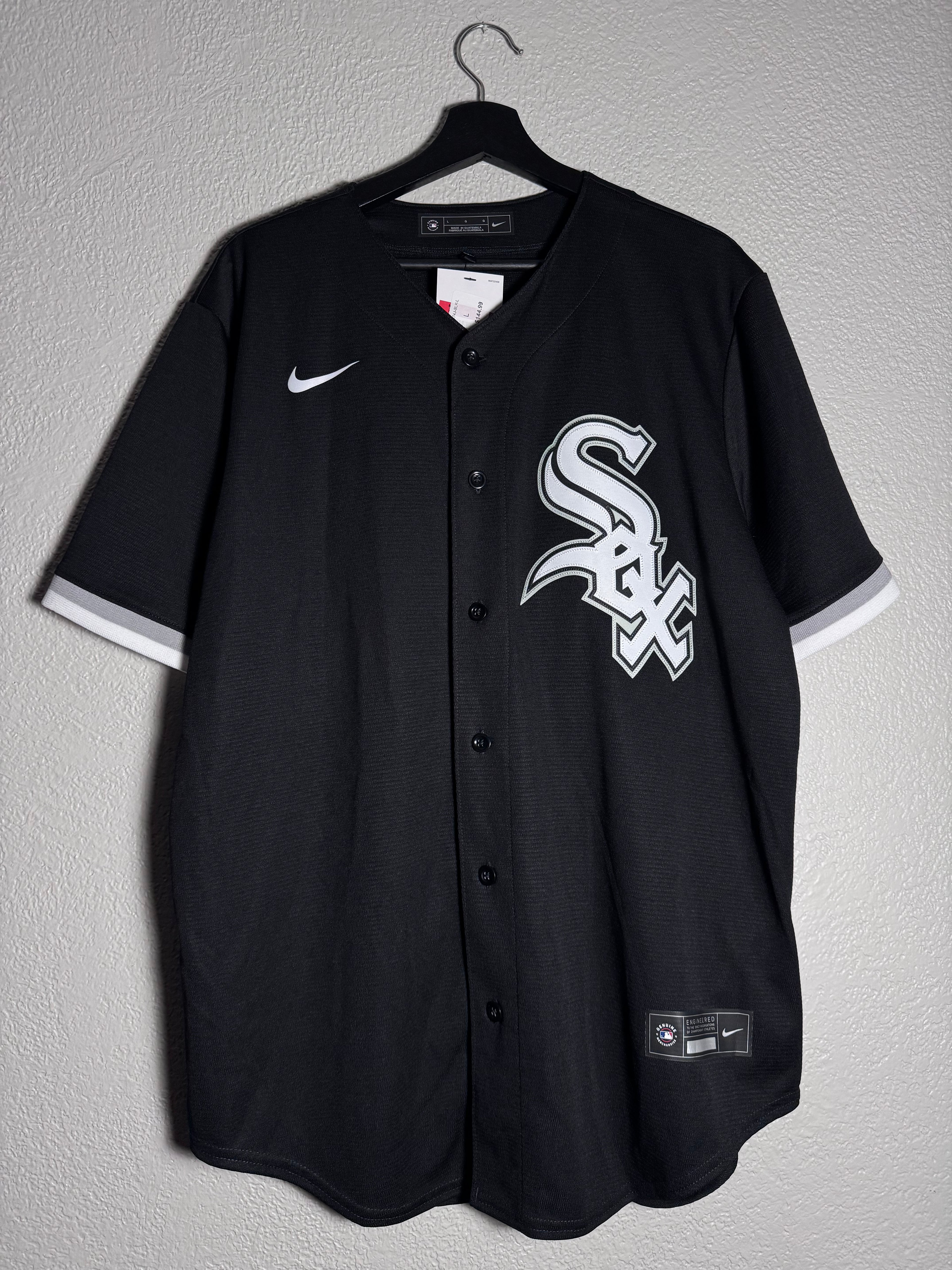 (NEW) Nike Chicago White Sox Jimenez Black Jersey