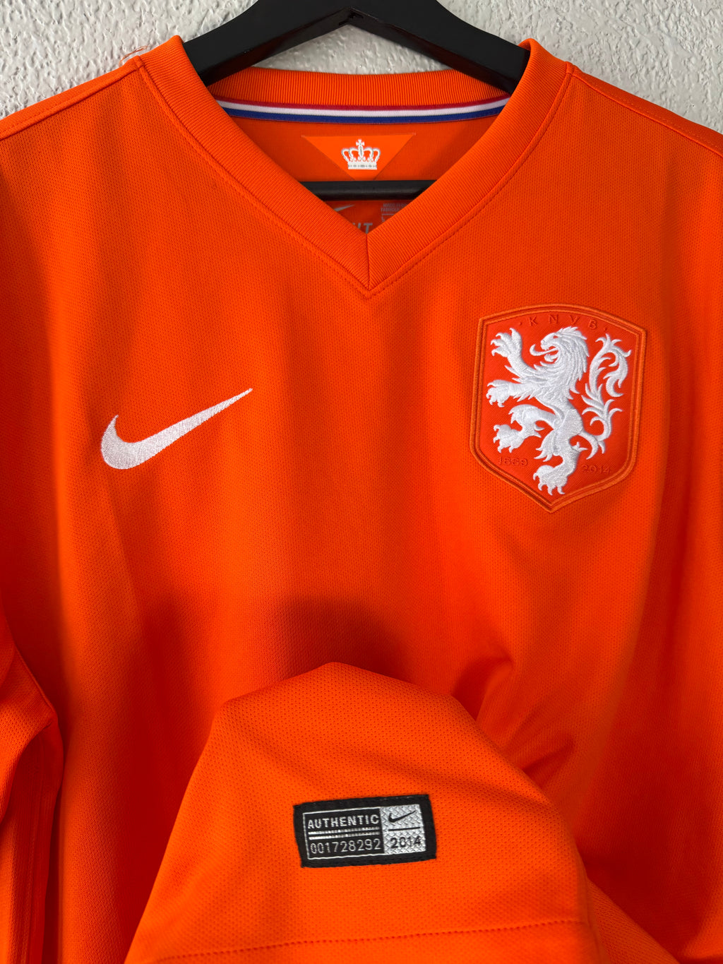 Nike Netherlands 2014 Soccer Jersey Size Large