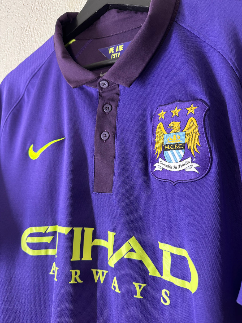Manchester City 2014-2015 Third Soccer Jersey Size XL
