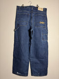 Grunge Emo Vintage Baggy Wide Leg Dark Blue w Yellow Southpole Jeans Original 42